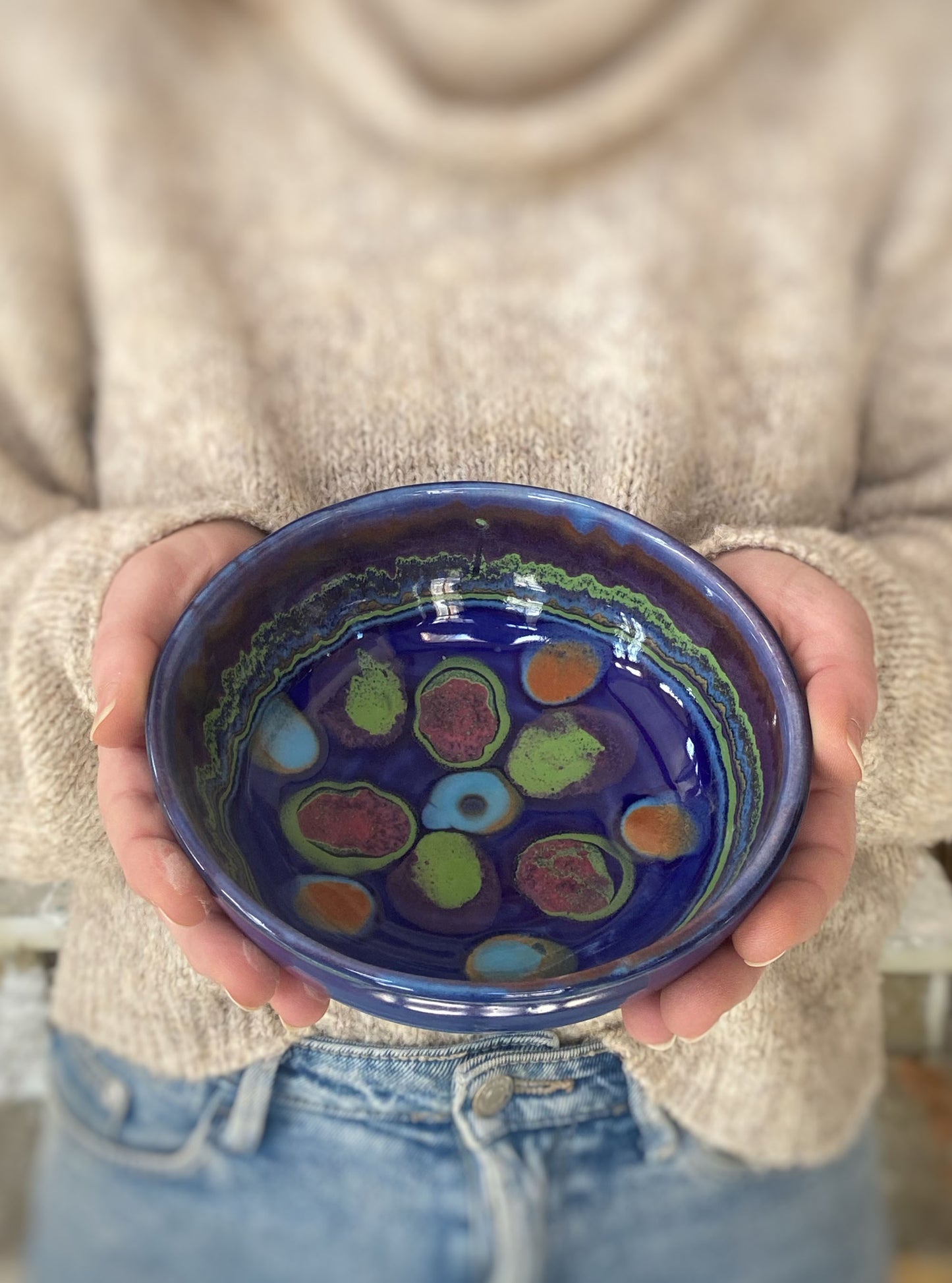 Galaxy Blue Baby Bowl