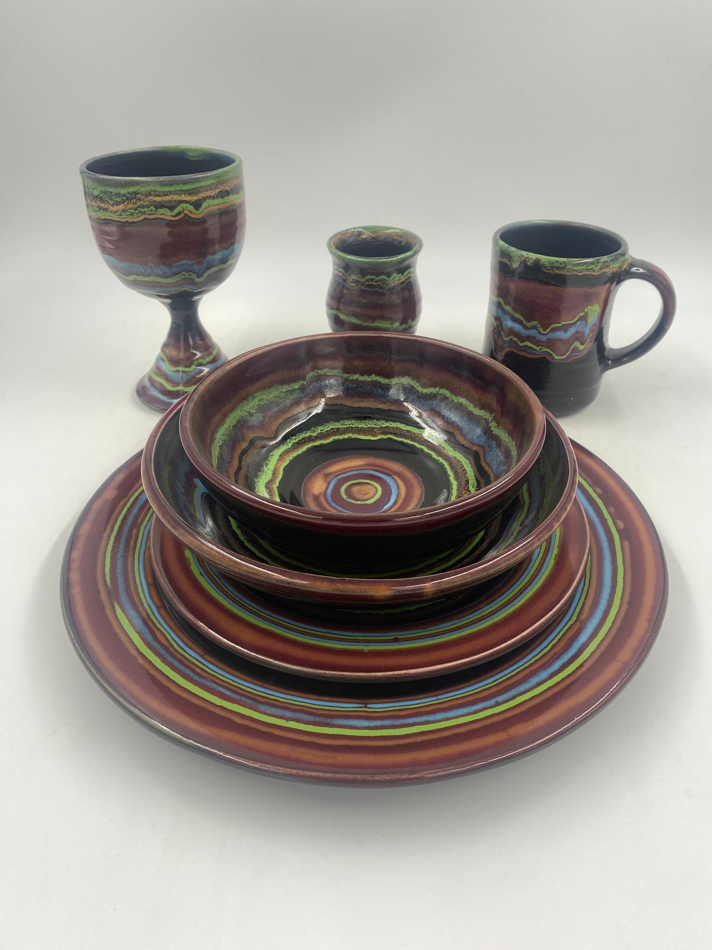 Spanish Night Salad Plate - Lasser Ceramics