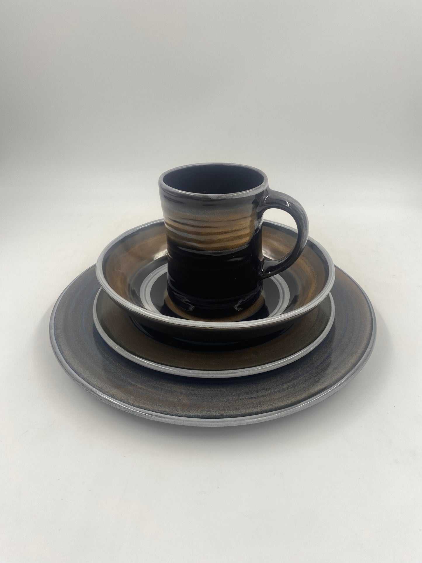 Tiger Stripe Dinner Plate - Lasser Ceramics