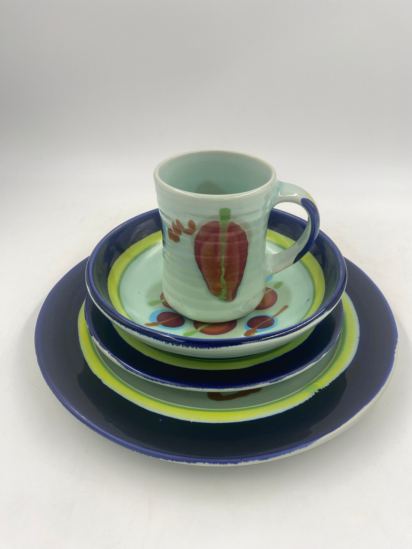 Jaded Dinner Plate - Lasser Ceramics