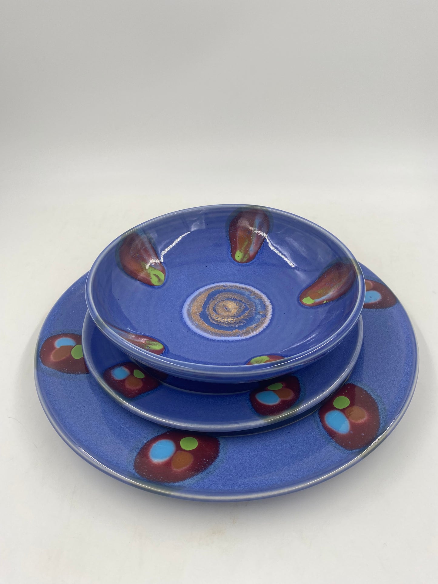 Blue Moon Dinner Plate - Lasser Ceramics
