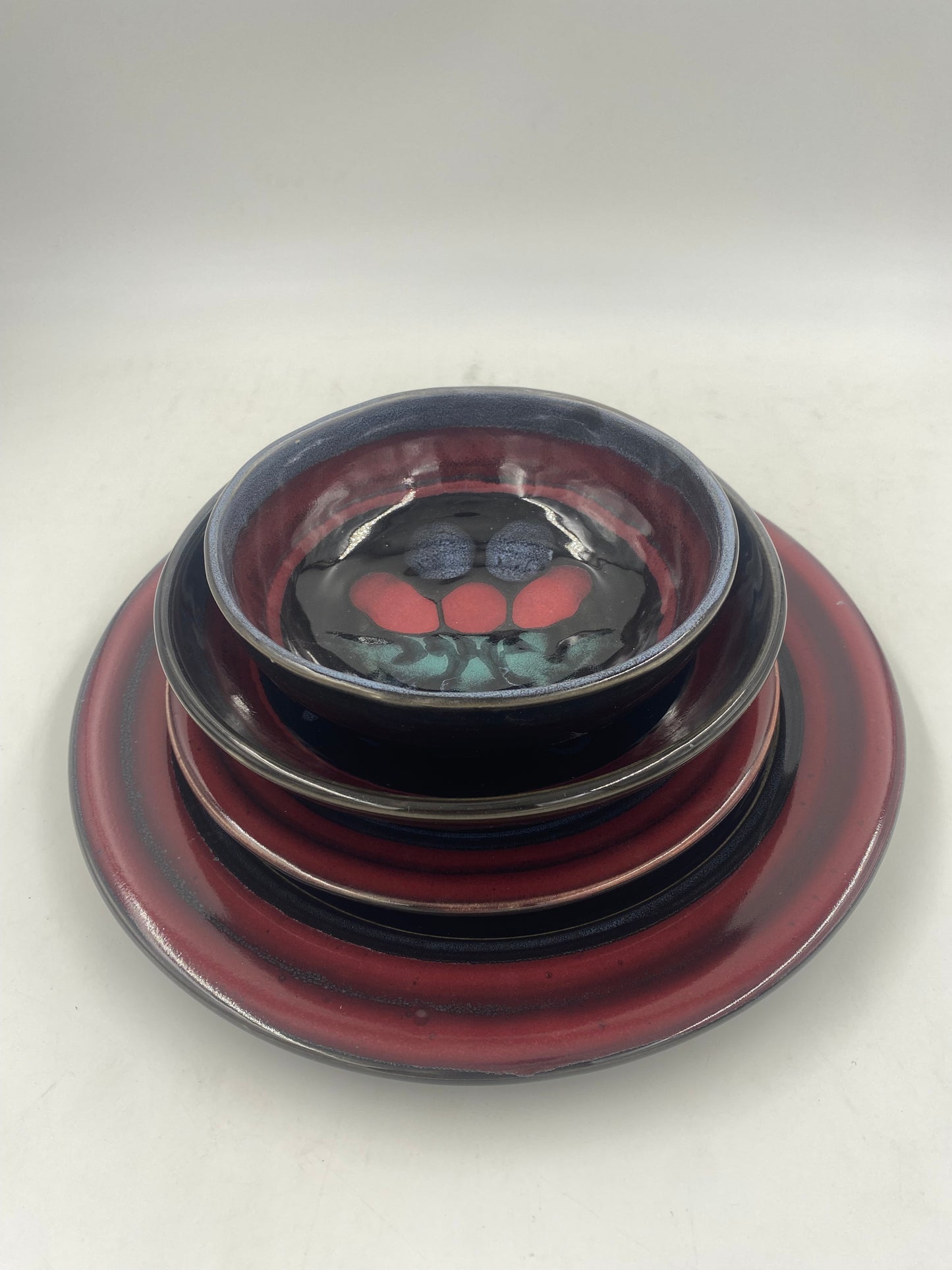 Midnight Tulip Dinner Plate