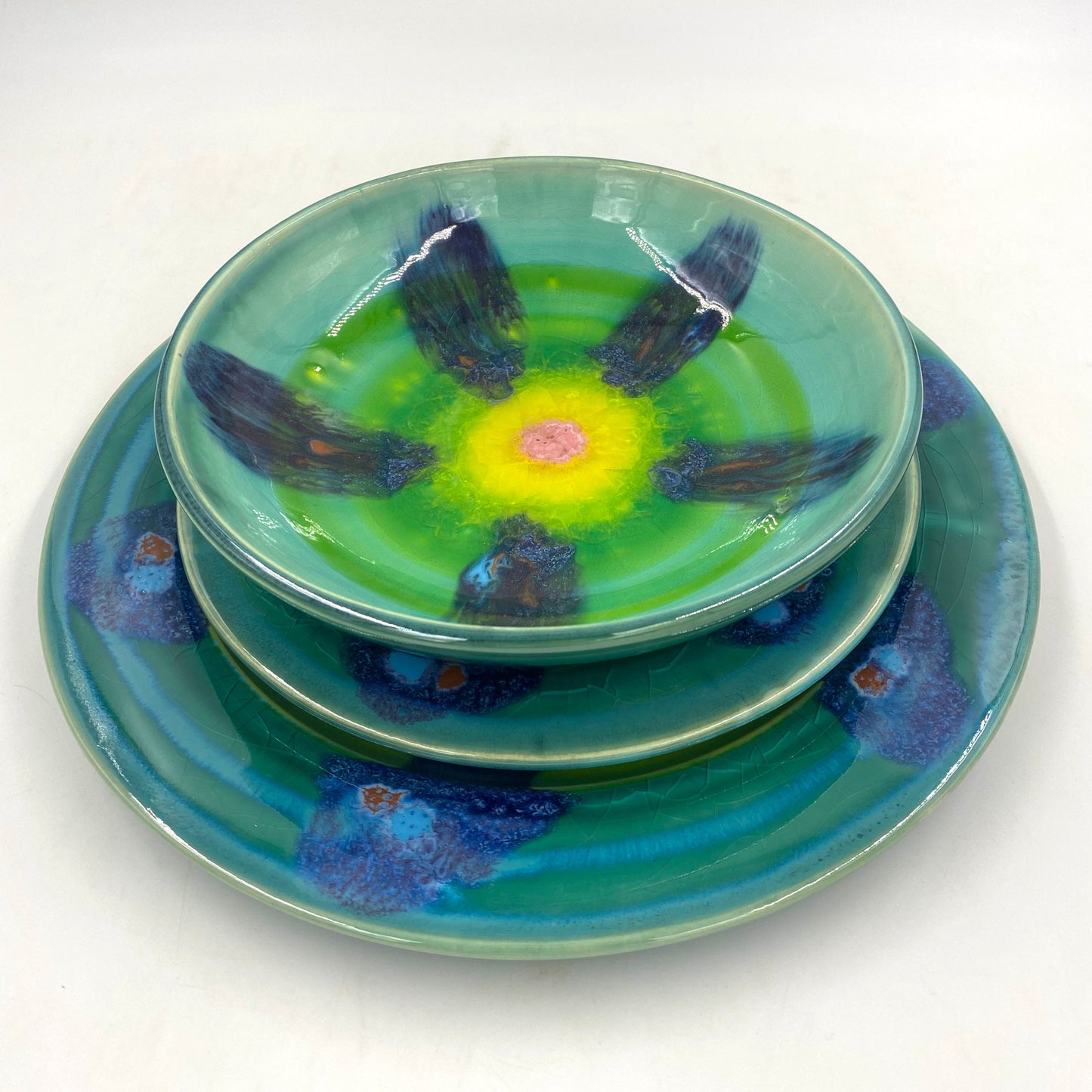 Teal Salad Plate