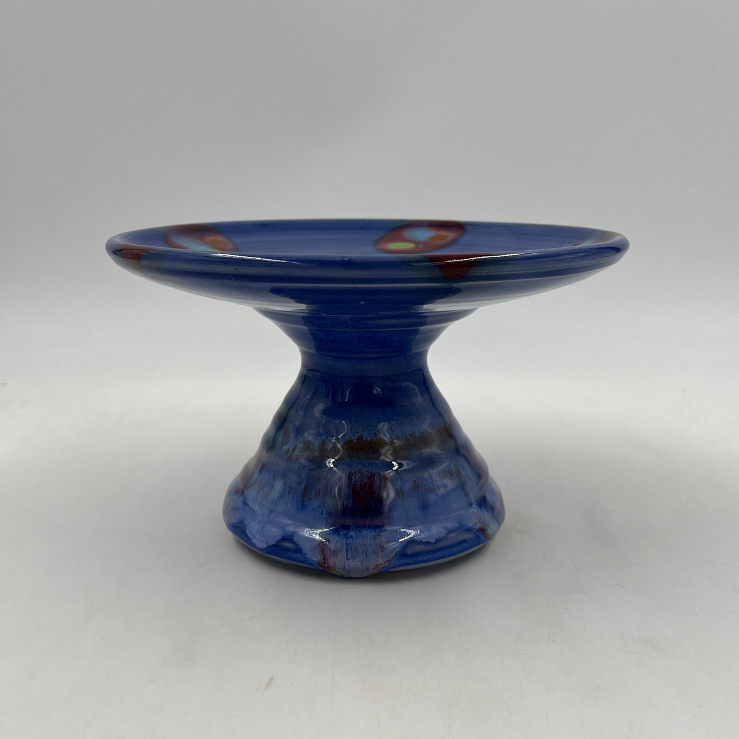 Blue Moon Cake Plates - Lasser Ceramics