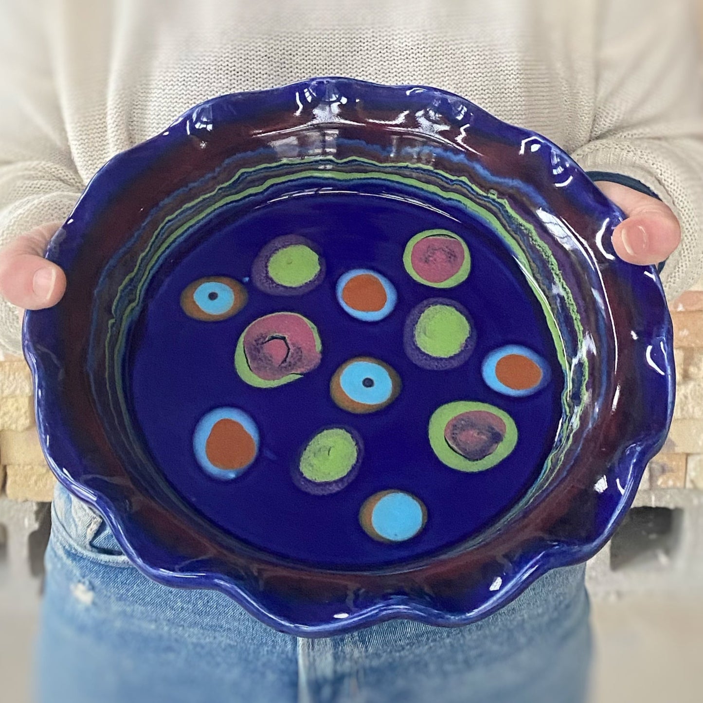 Galaxy Blue Pie Plate