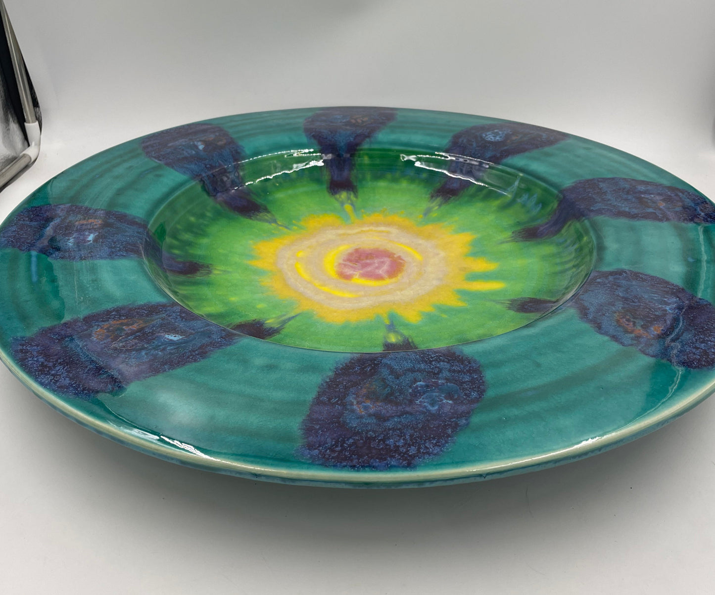 Teal Platter - Lasser Ceramics