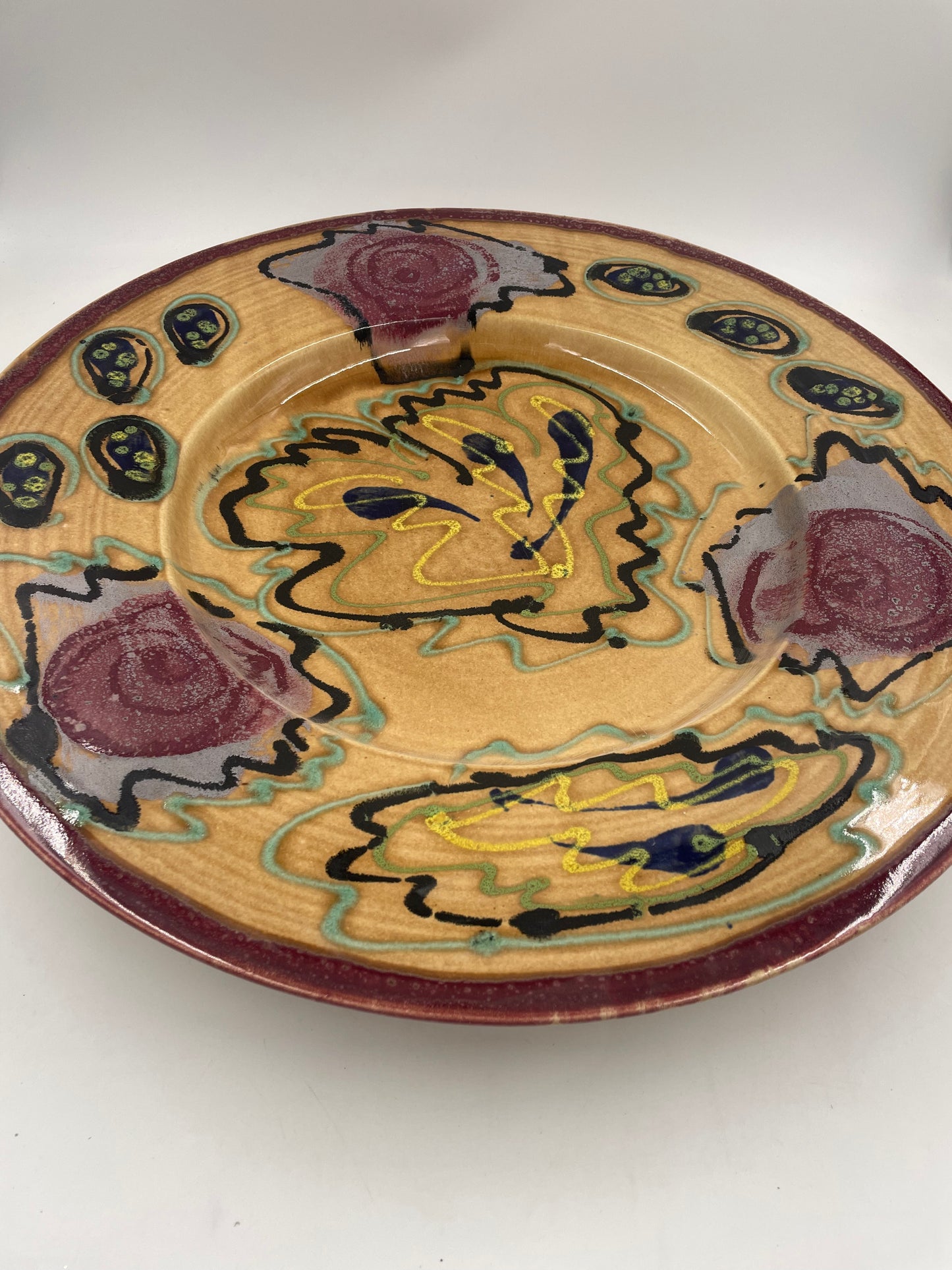 Vermont Rose Platter - Lasser Ceramics