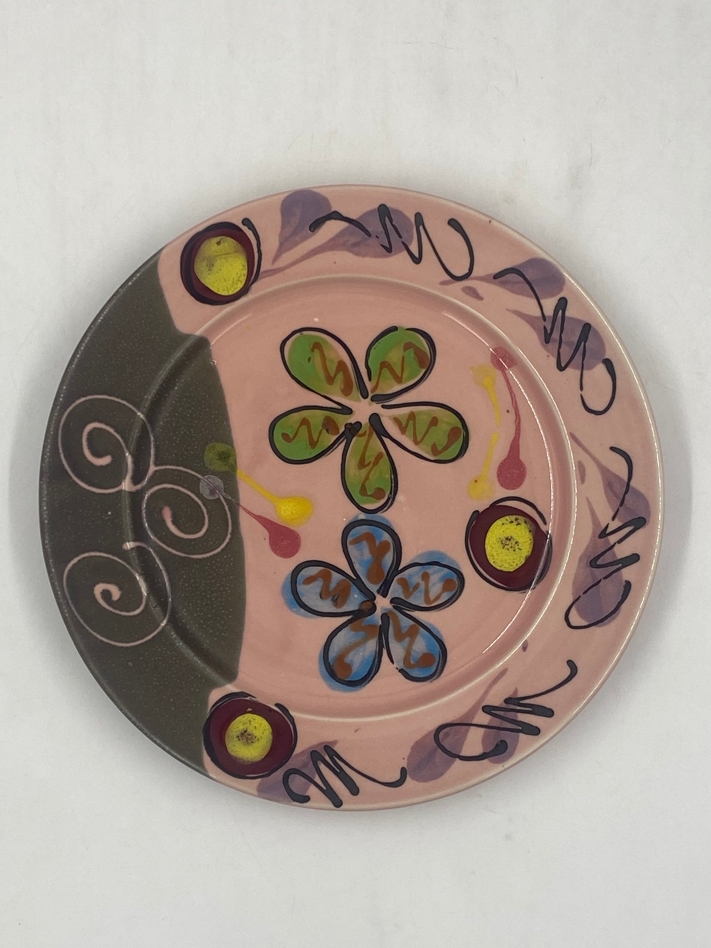 Pink Poppy Dinner Plate - Lasser Ceramics