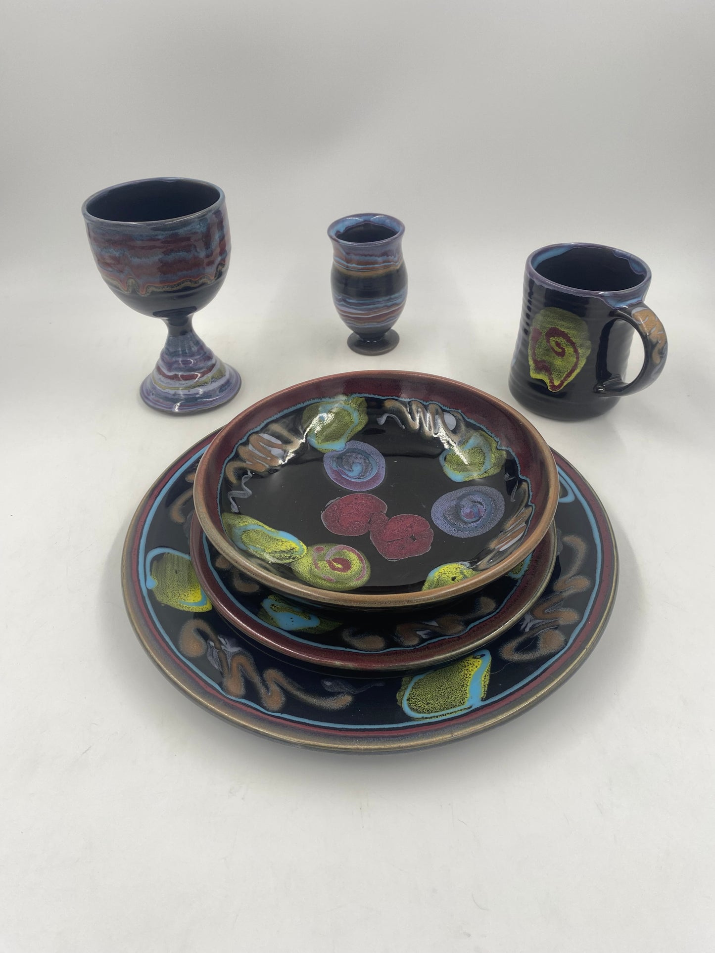 Black Out Salad Plate - Lasser Ceramics