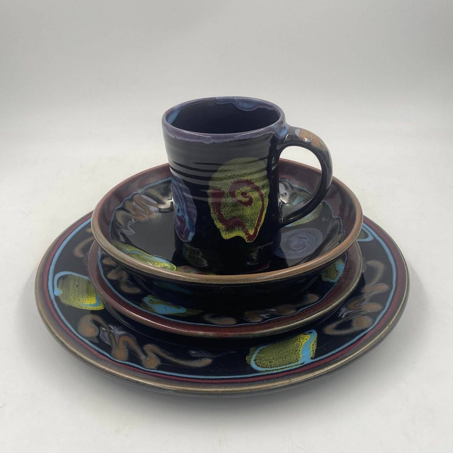 Black Out Dinner Bowl - Lasser Ceramics