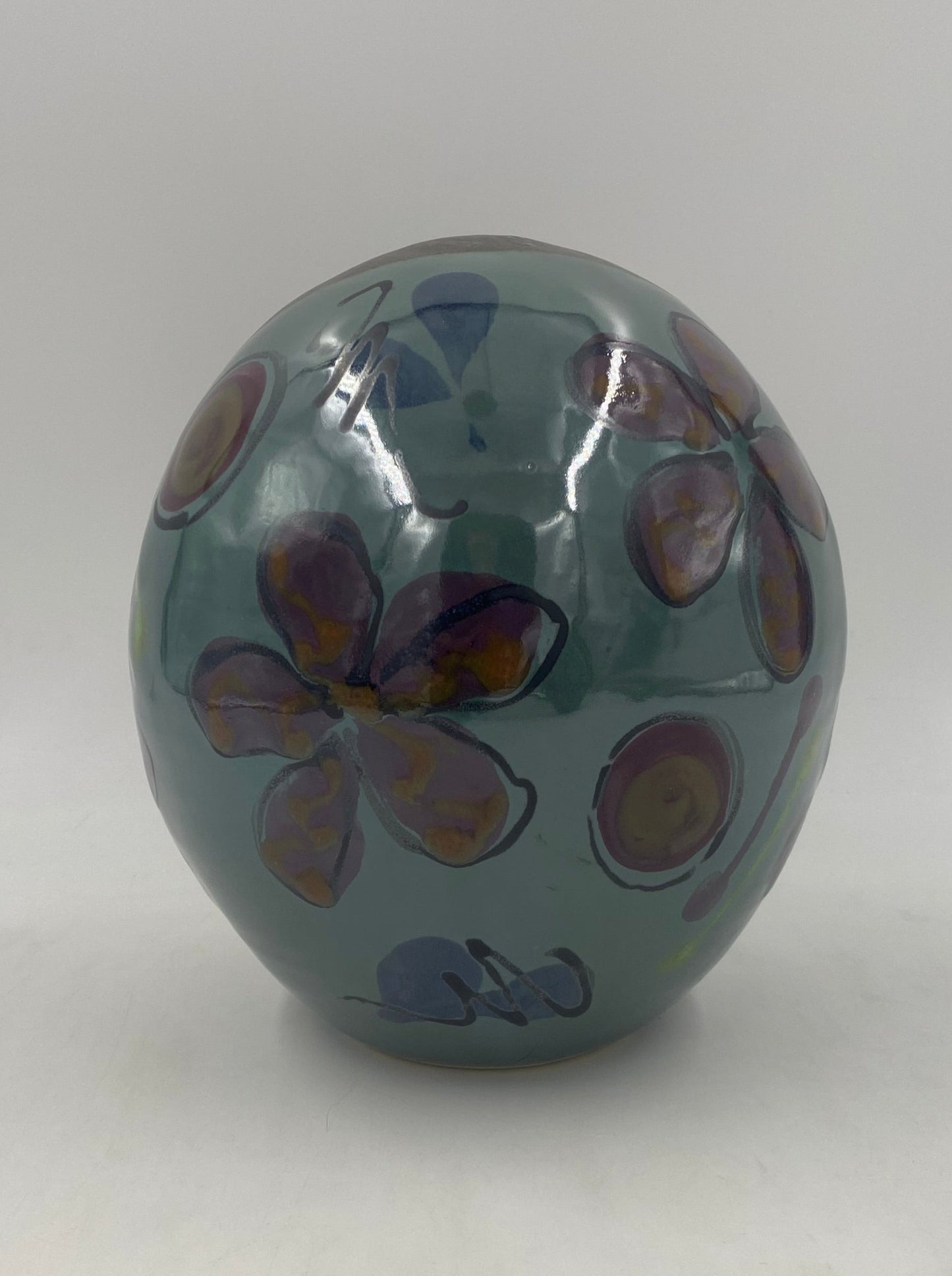 Green Poppy Garden Orbs - Lasser Ceramics