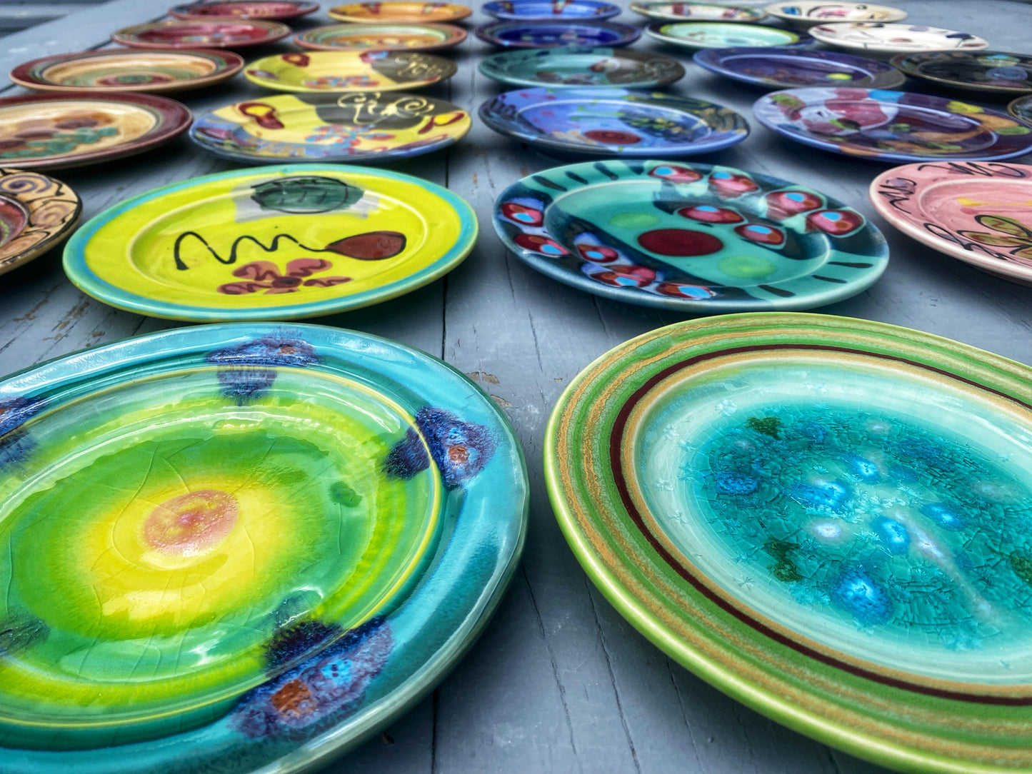 Volcano Salad Plate - Lasser Ceramics