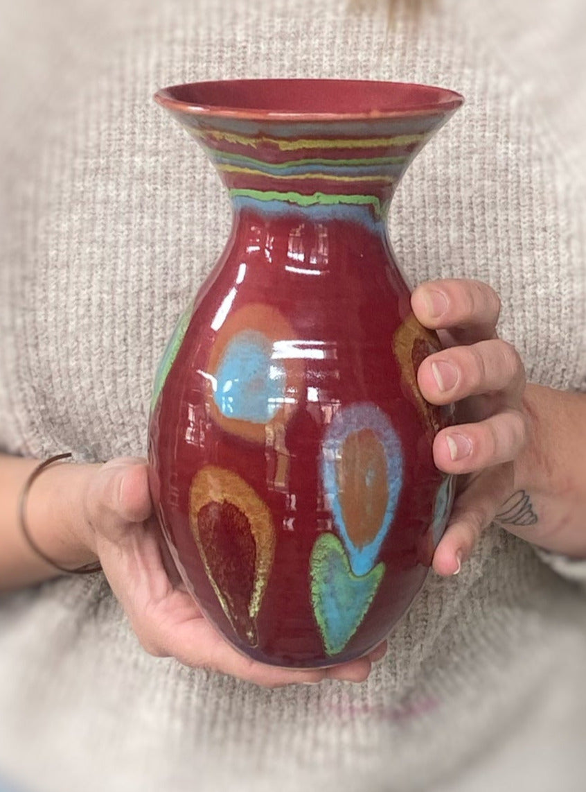 Asteroid Red Petite Vase