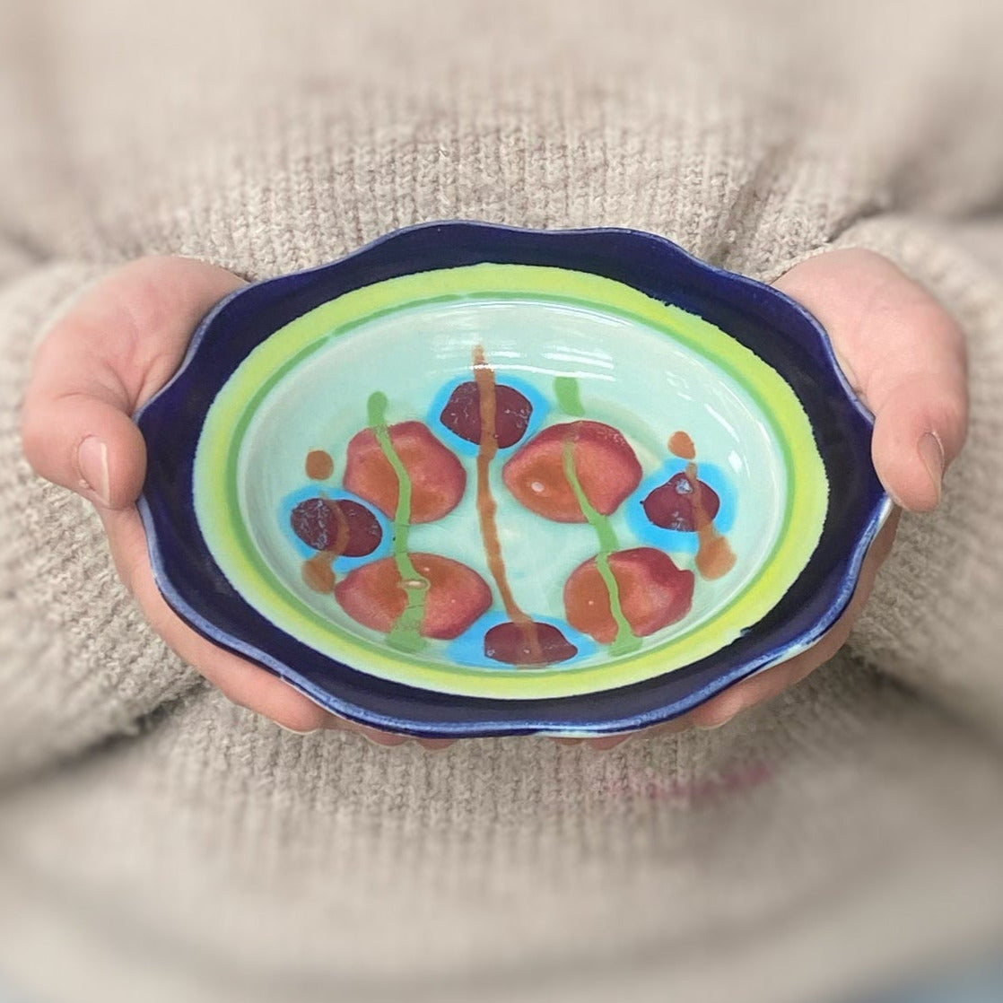 Jaded Carved Rim Bowl