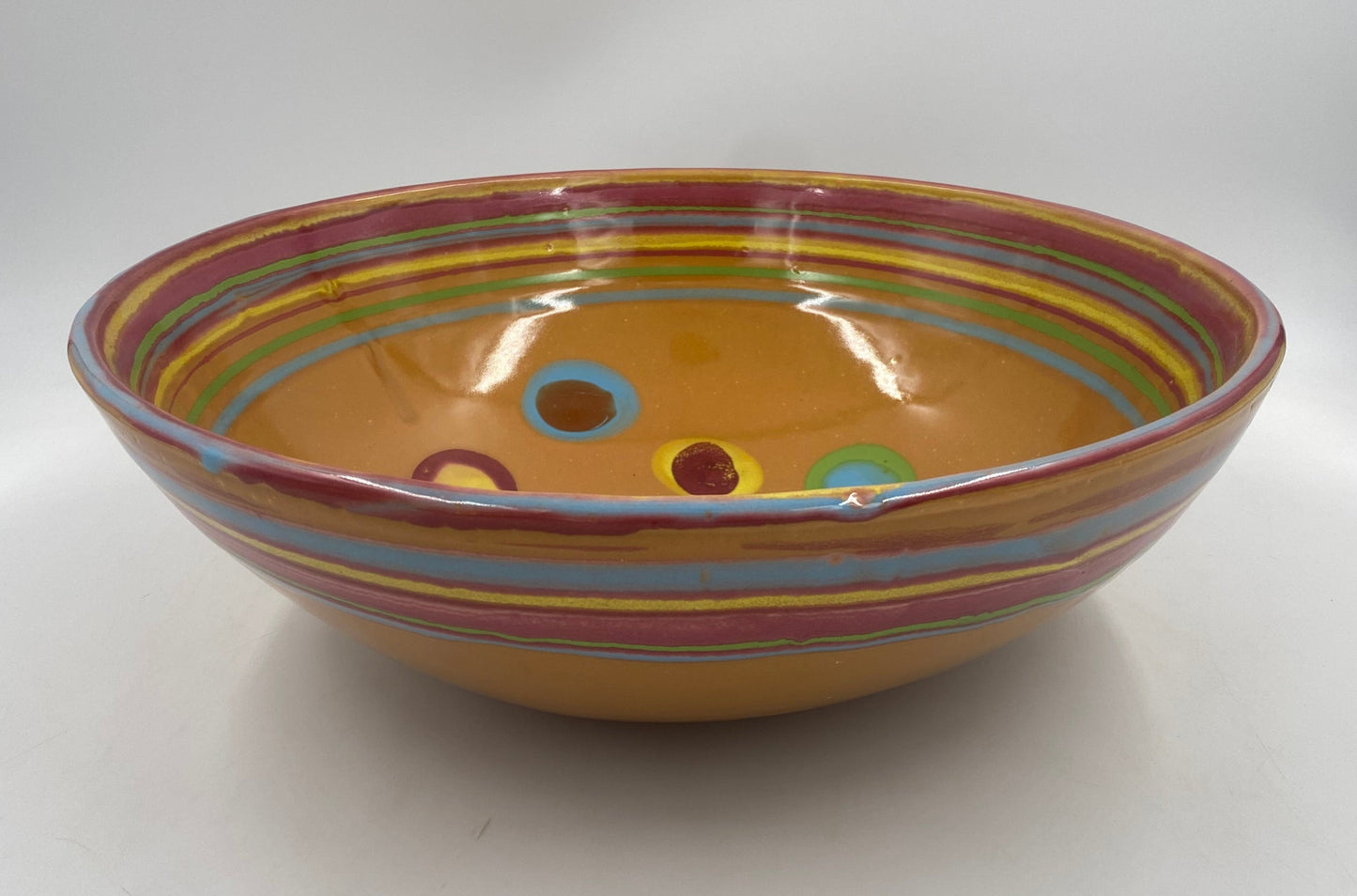 Saturn Orange Serving Bowl