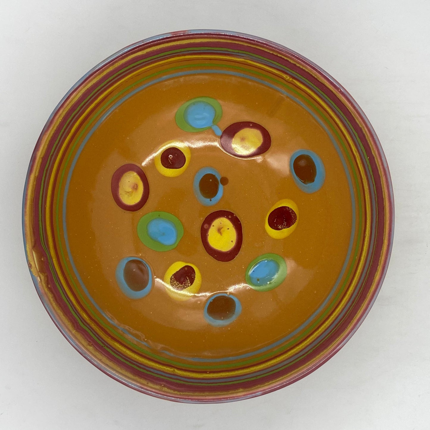 Saturn Orange Serving Bowl