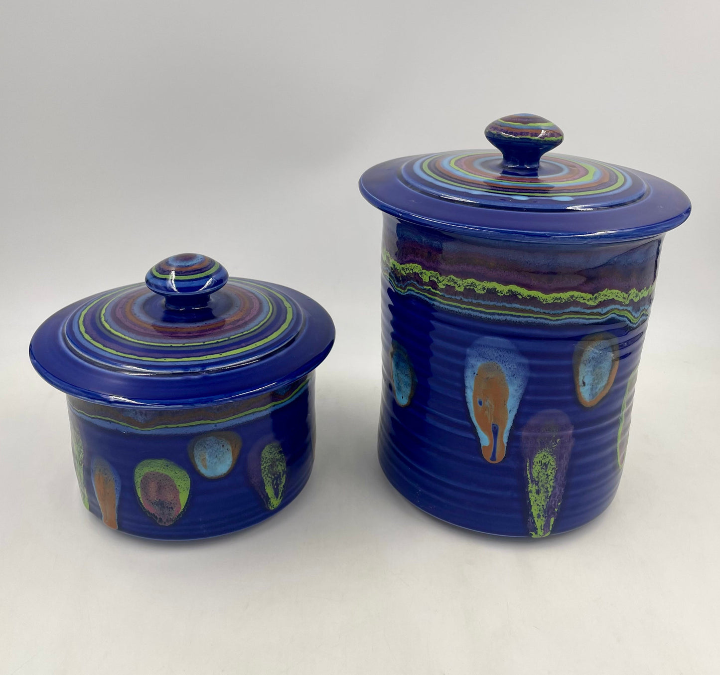 Galaxy Blue Cannister - Lasser Ceramics