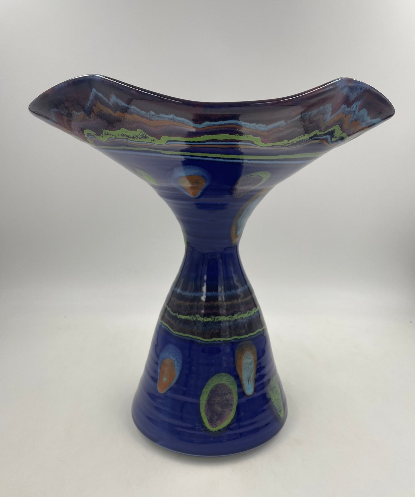 Galaxy Blue Compote Bowl