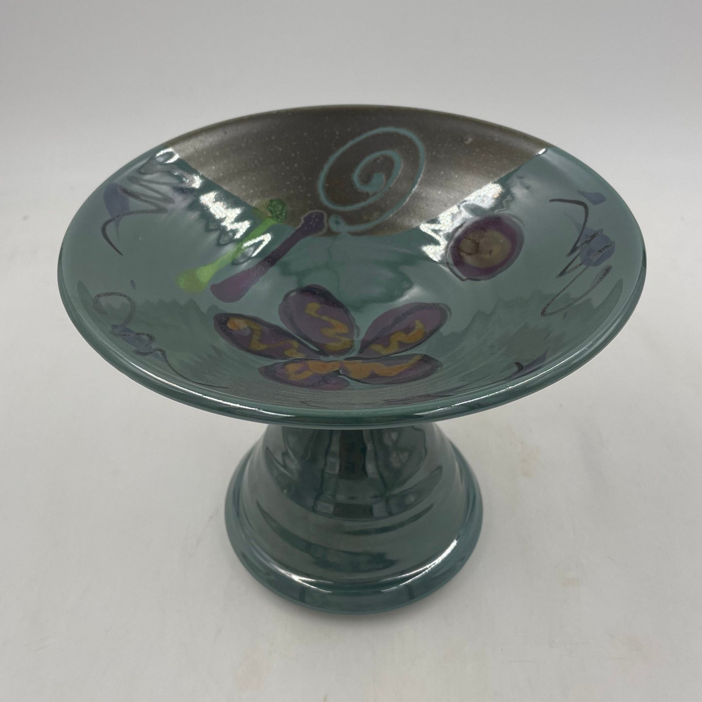 Green Poppy Monkey Bowl