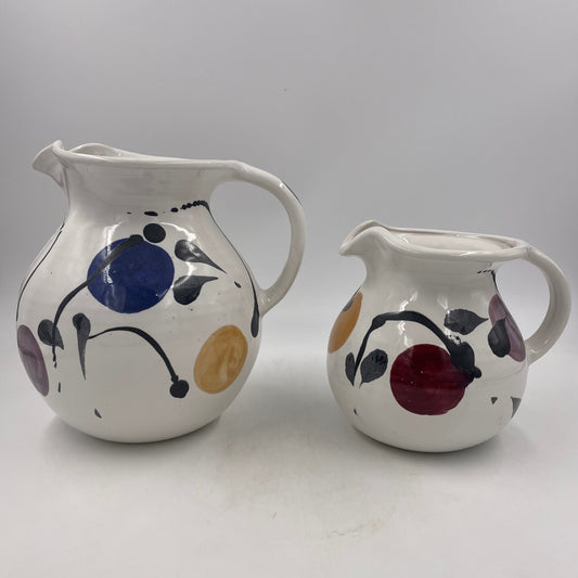Clear White Pitcher - Lasser Ceramics