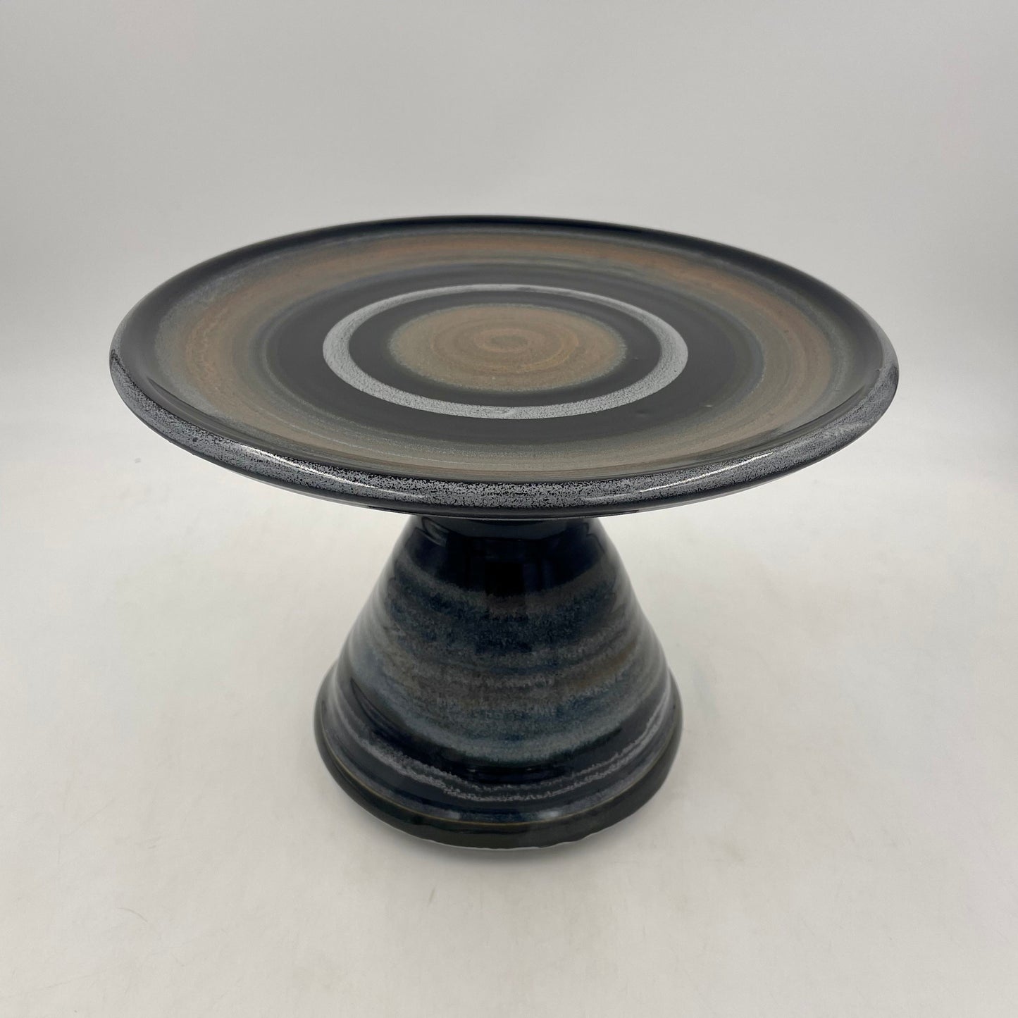 Tiger Stripe Cake Plates - Lasser Ceramics