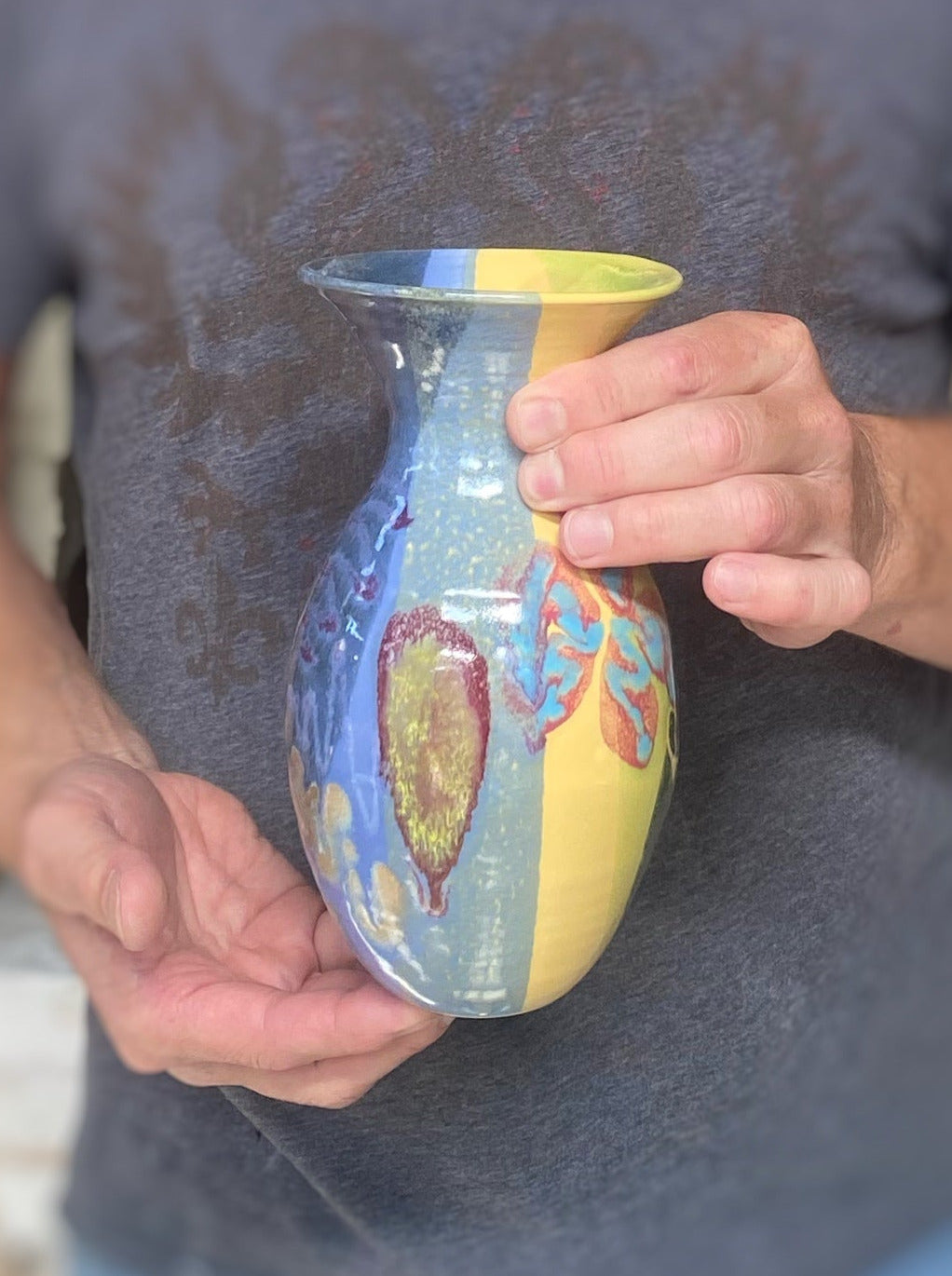 Mardi Gras Petite Vase