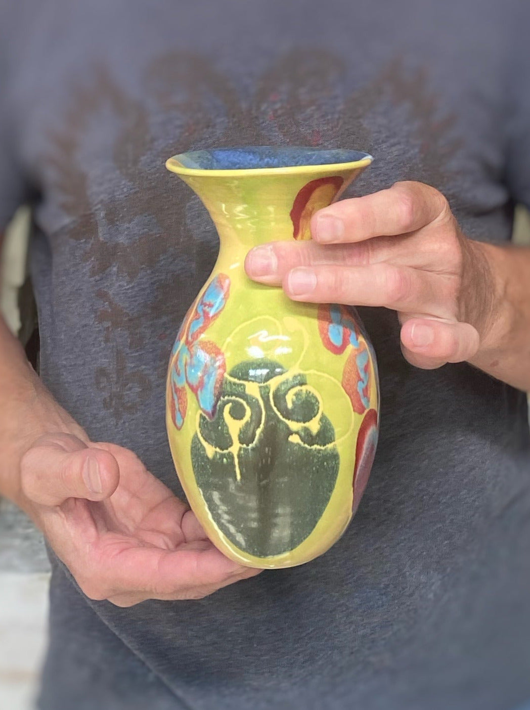 Mardi Gras Petite Vase