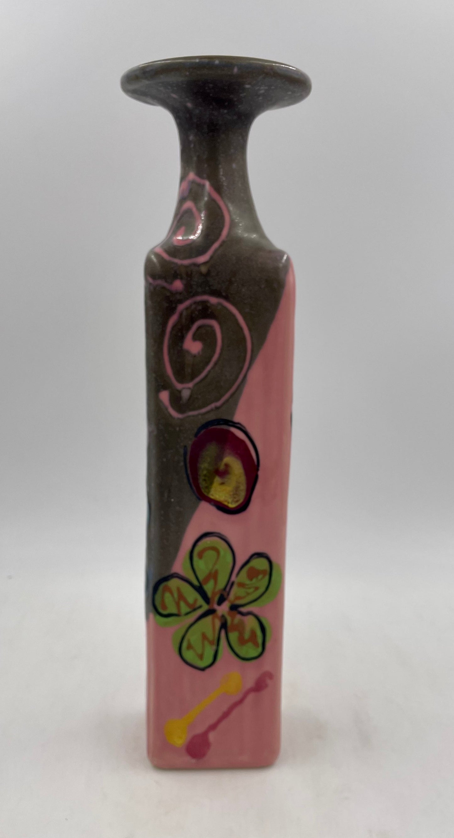 Pink Poppy Square Bottle