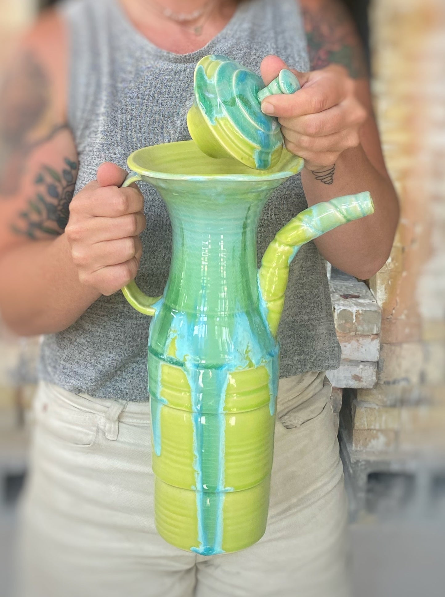 Ocean Teapot - Lasser Ceramics