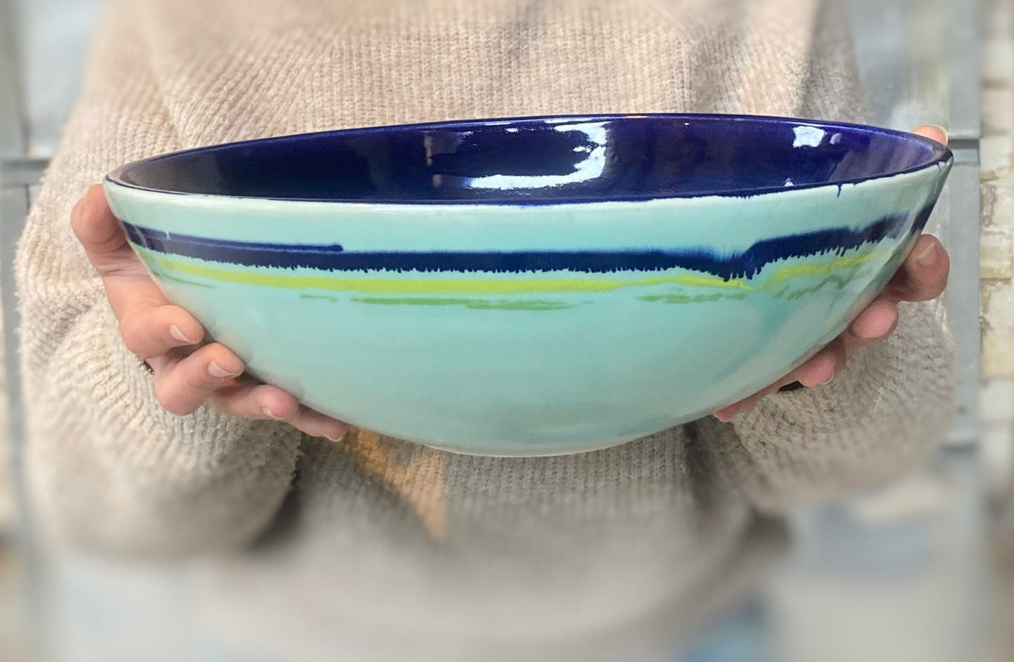 Jaded Serving Bowl