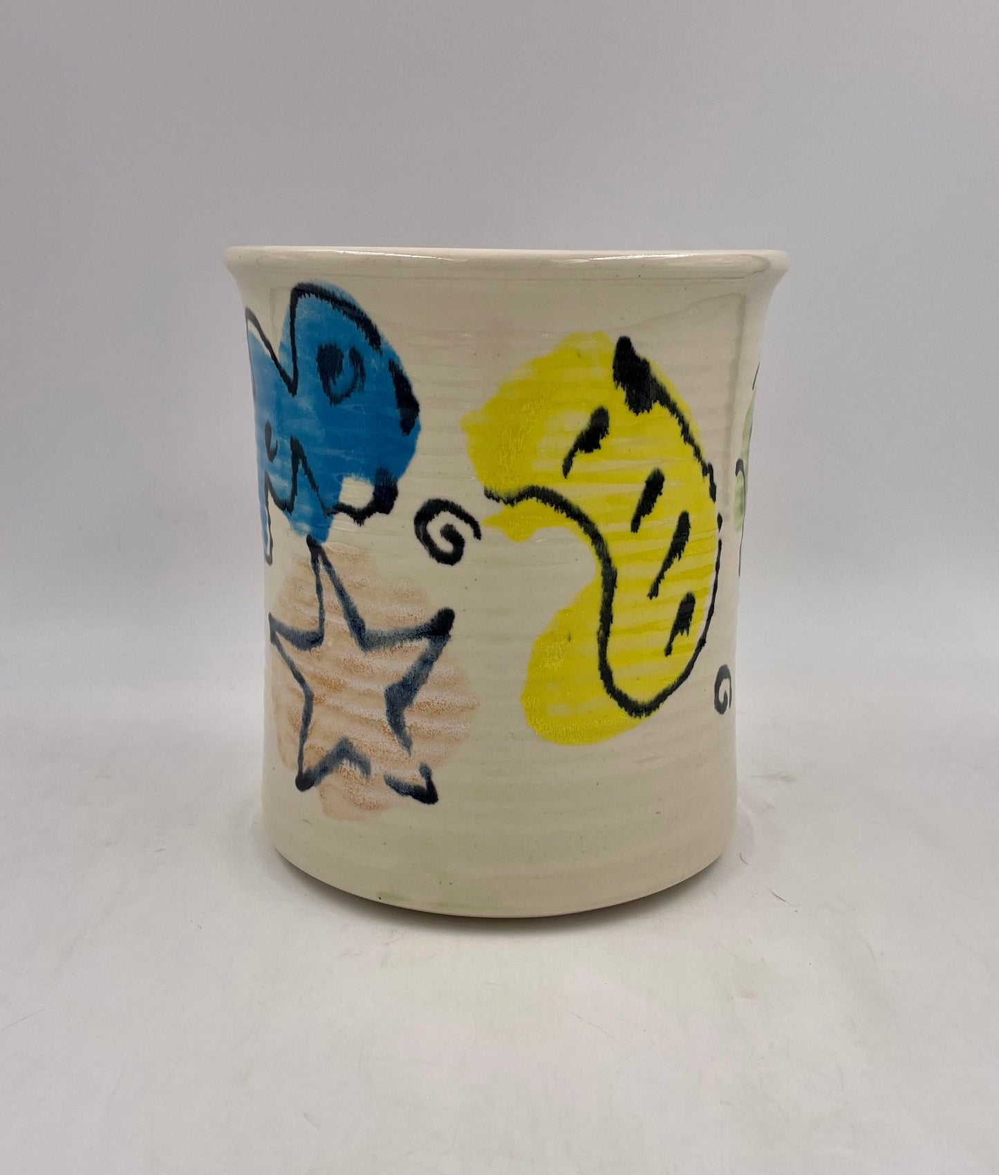 Beach Party Utensil Holder - Lasser Ceramics