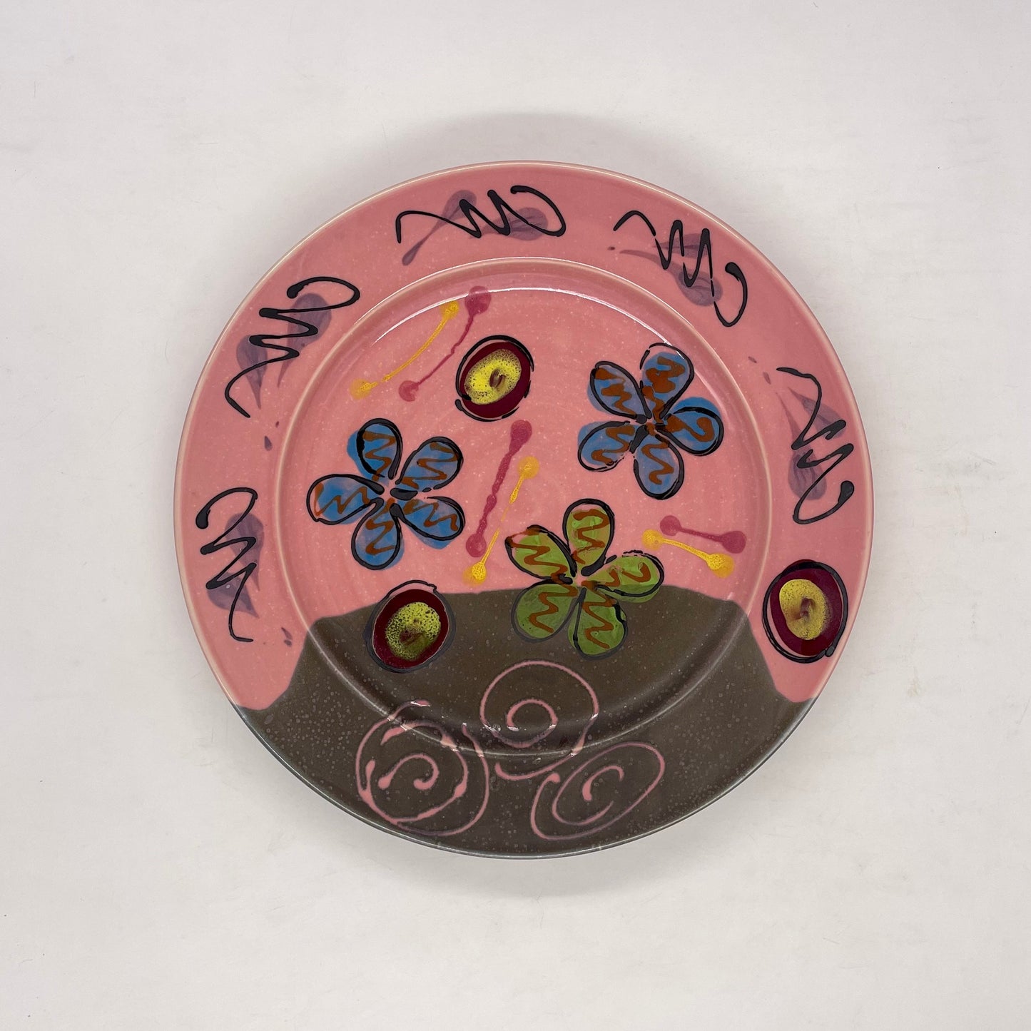 Pink Poppy Platter - Lasser Ceramics