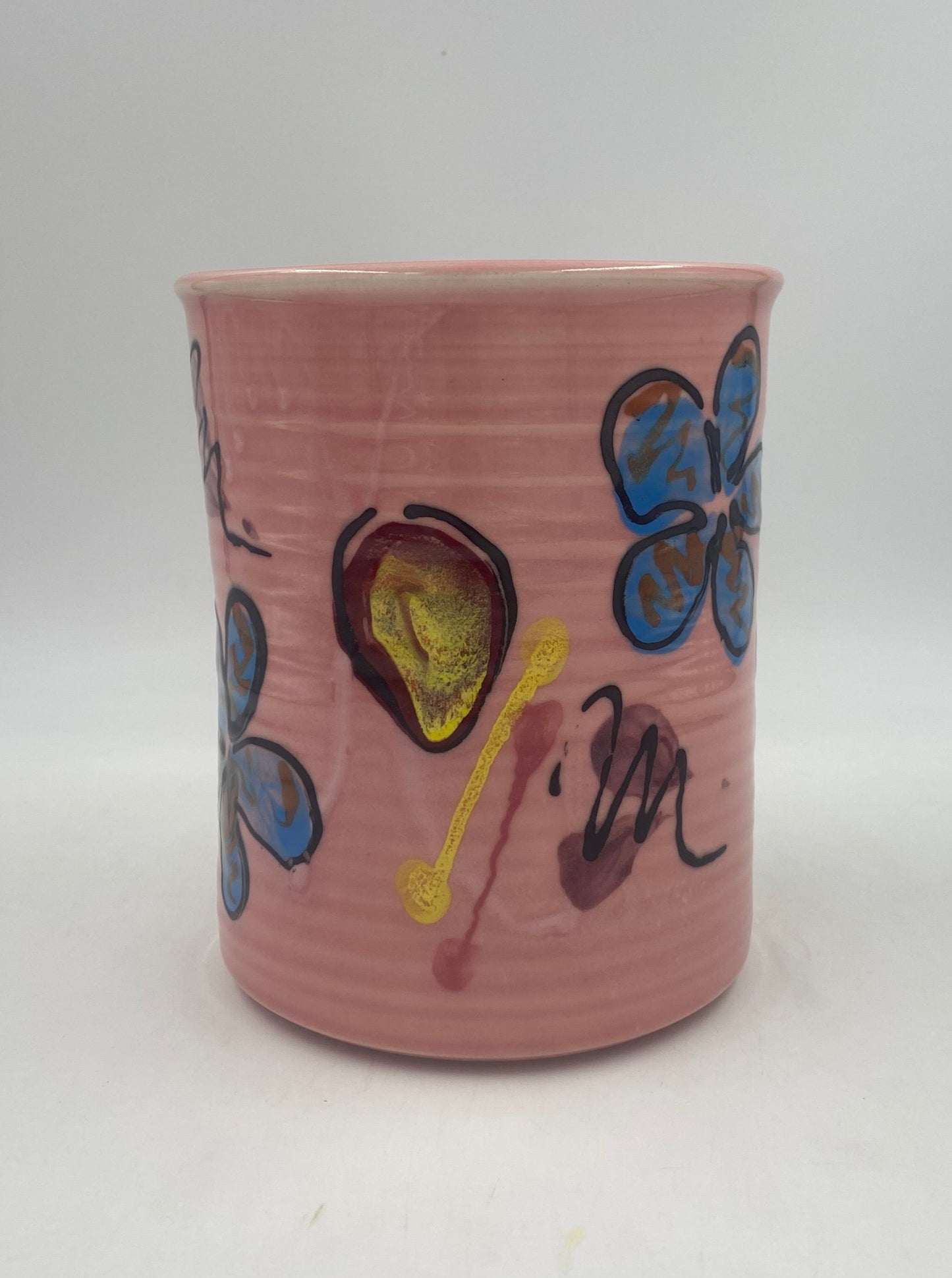 Pink Poppy Utensil Holder