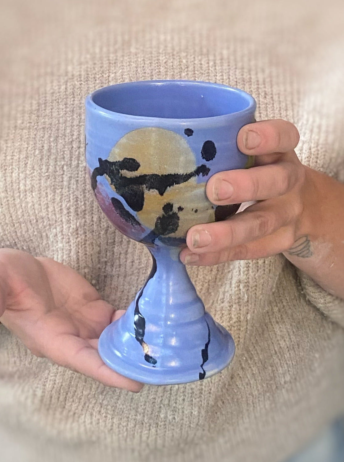Hugs & Kisses Goblet - Lasser Ceramics