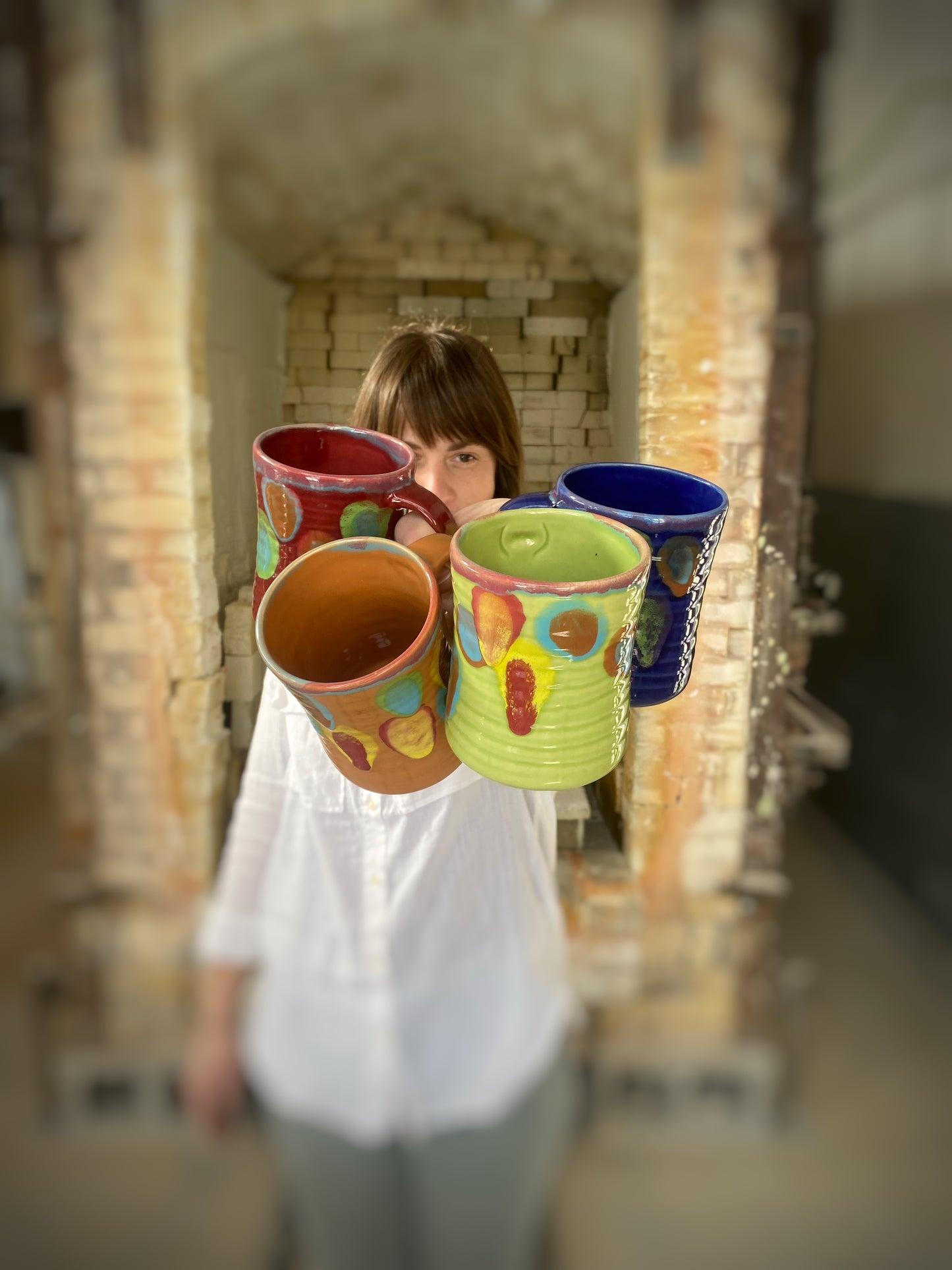 Saturn Orange Mug - Lasser Ceramics