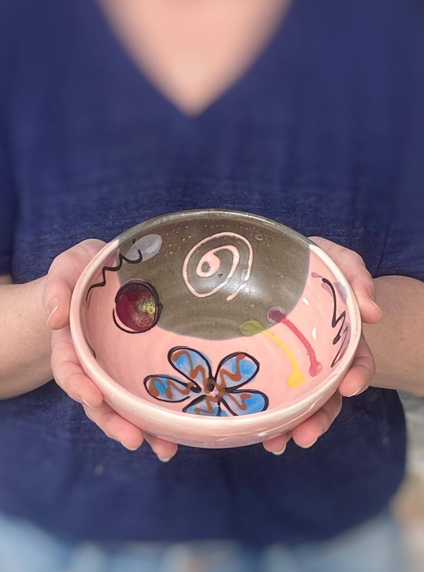 Pink Poppy Baby Bowl