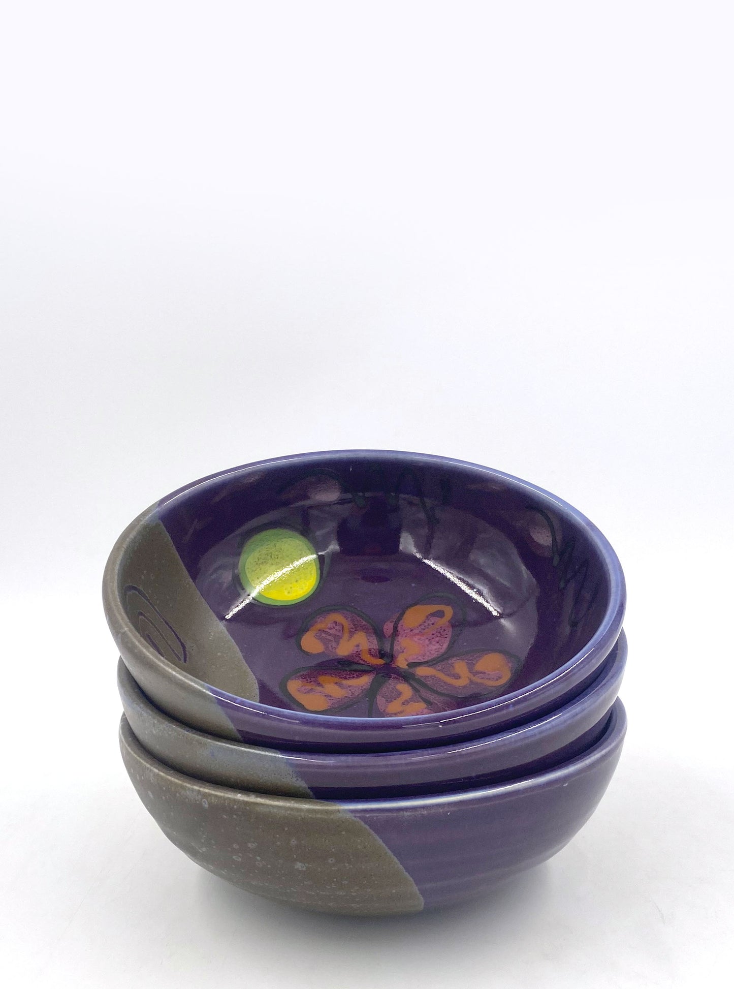 Purple Poppy Baby Bowl