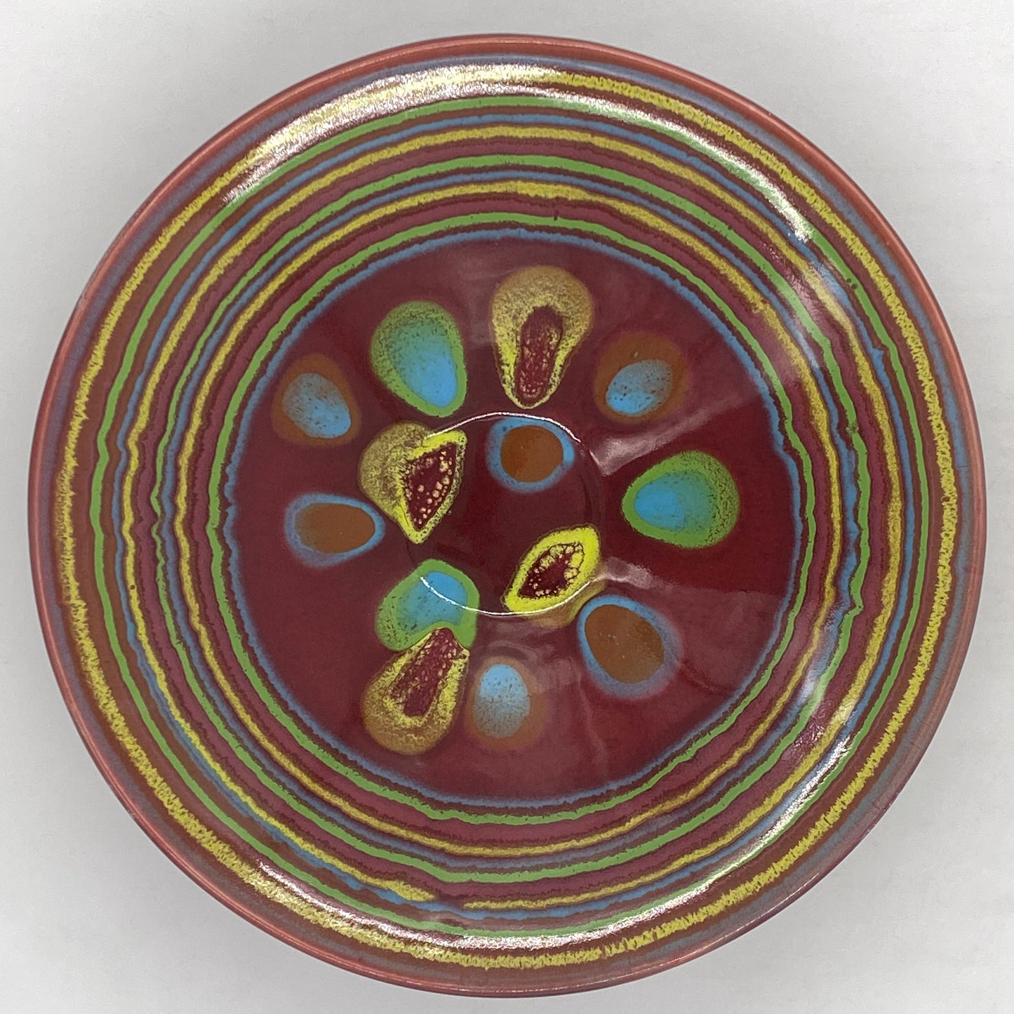 Asteroid Red Conical Bowl - Lasser Ceramics