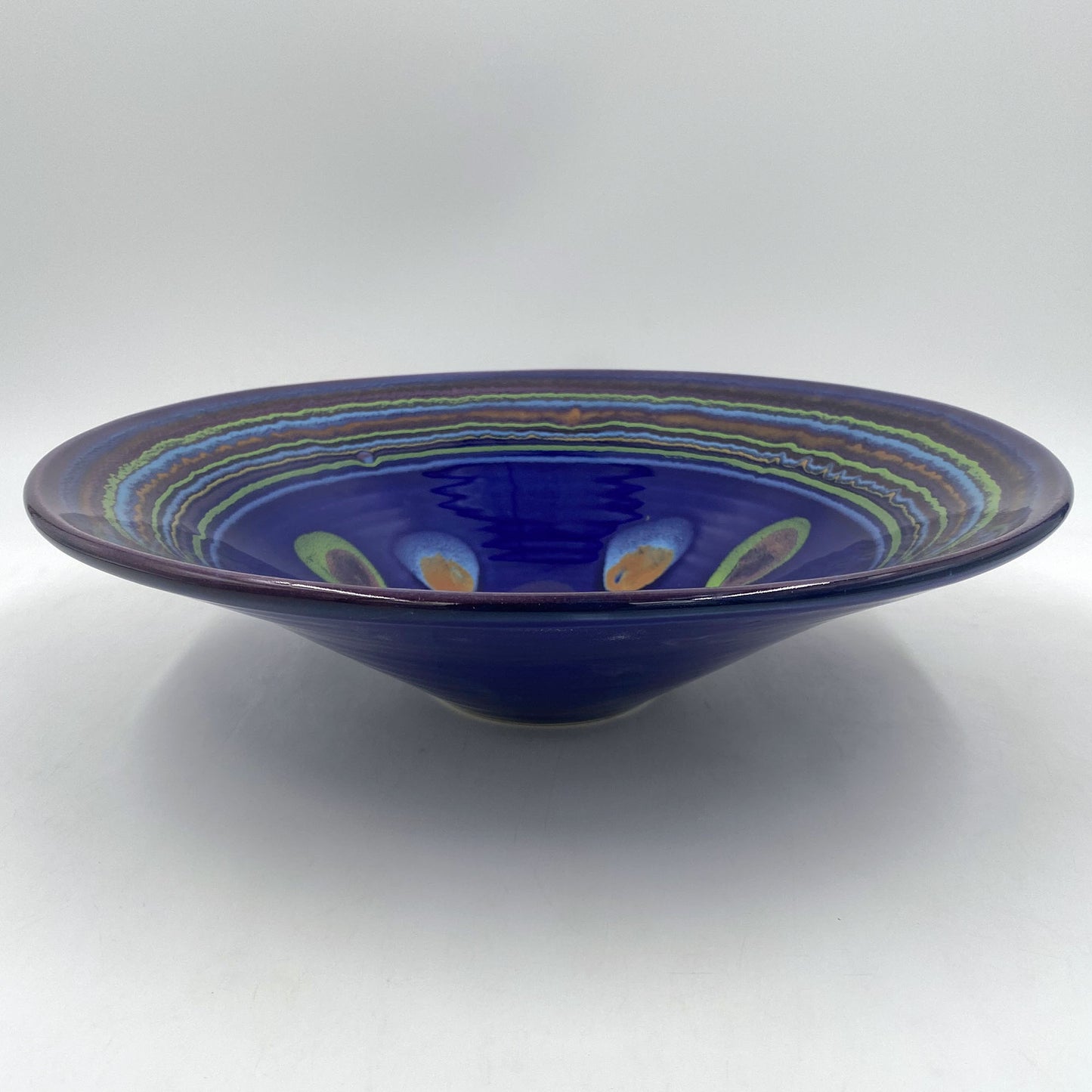 Galaxy Blue Conical Bowl