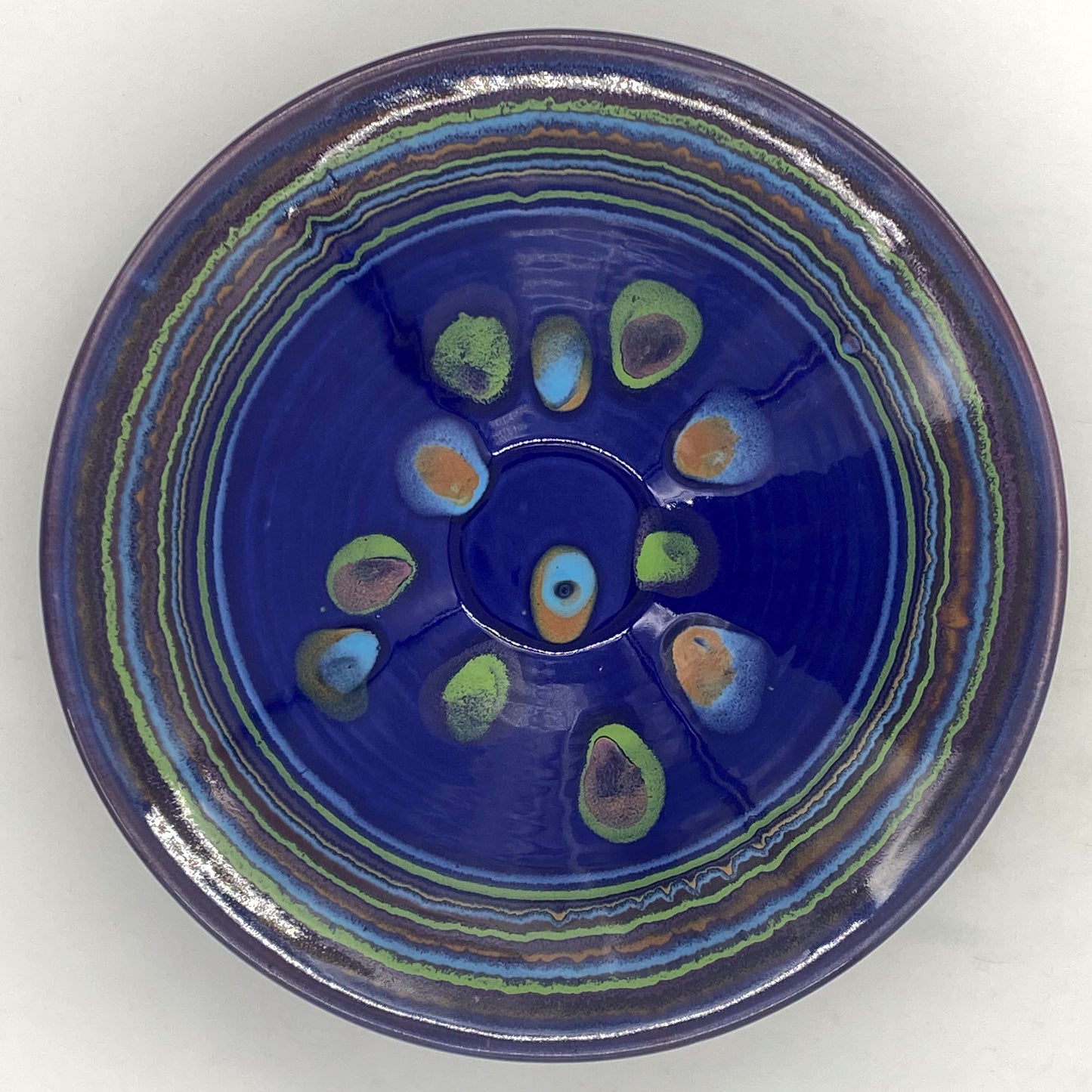 Galaxy Blue Conical Bowl - Lasser Ceramics