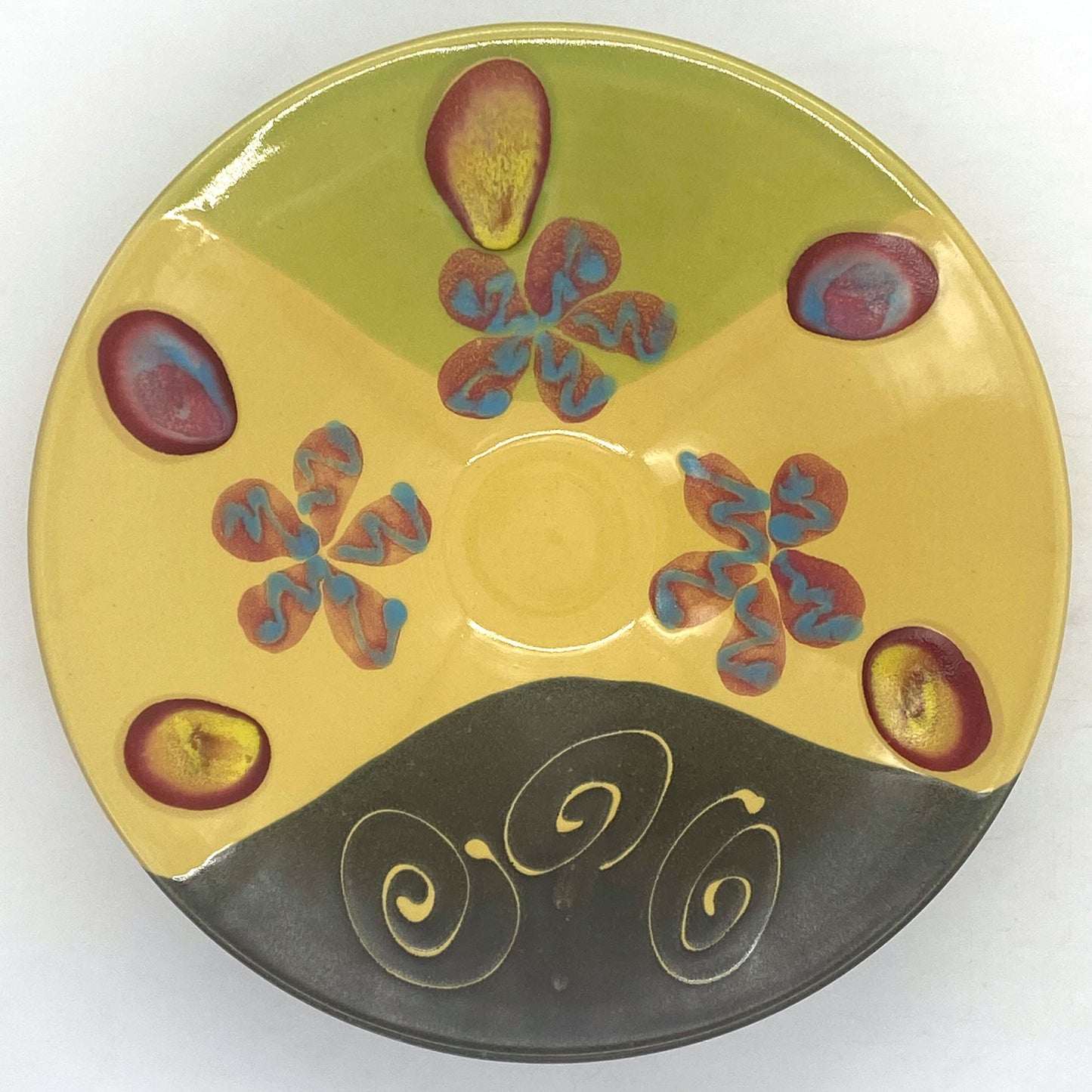 Marigold Poppy Conical Bowl - Lasser Ceramics