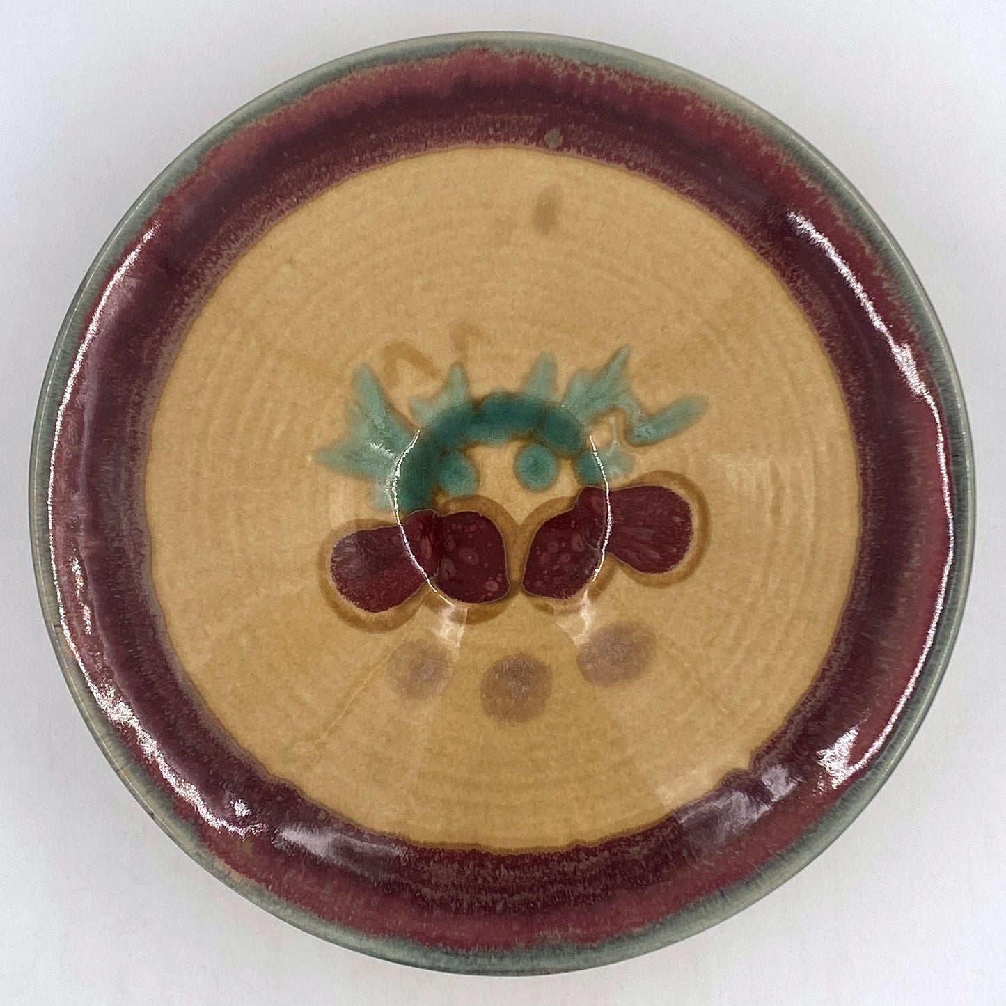 Red Tulip Conical Bowl - Lasser Ceramics