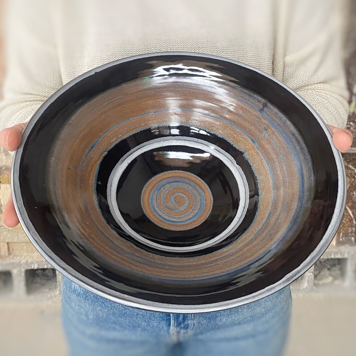 Tiger Stripe Conical Bowl