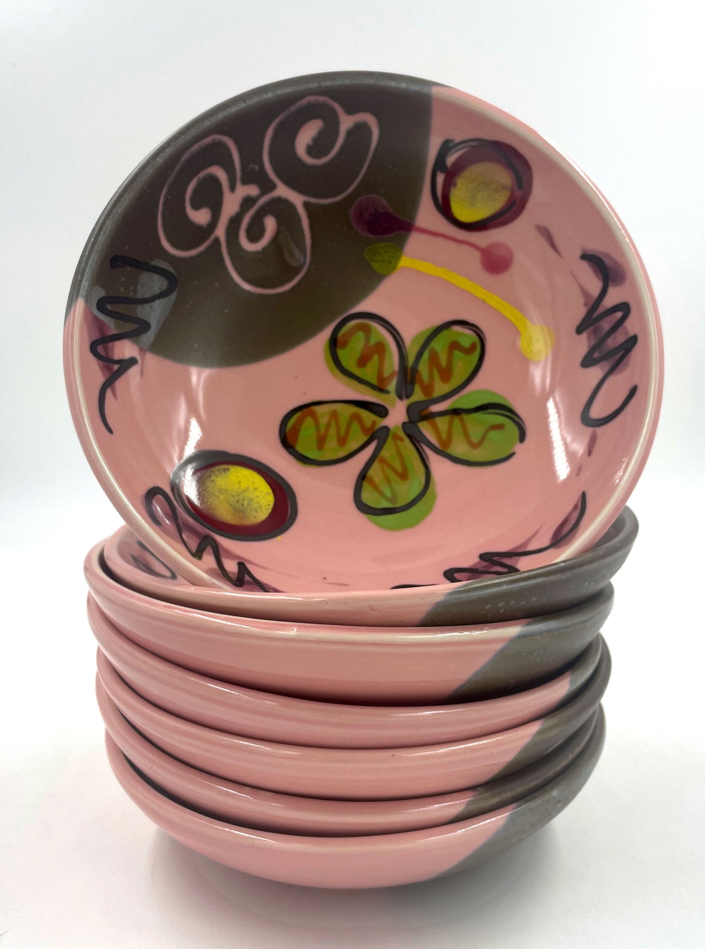 Pink Poppy Dinner Bowl