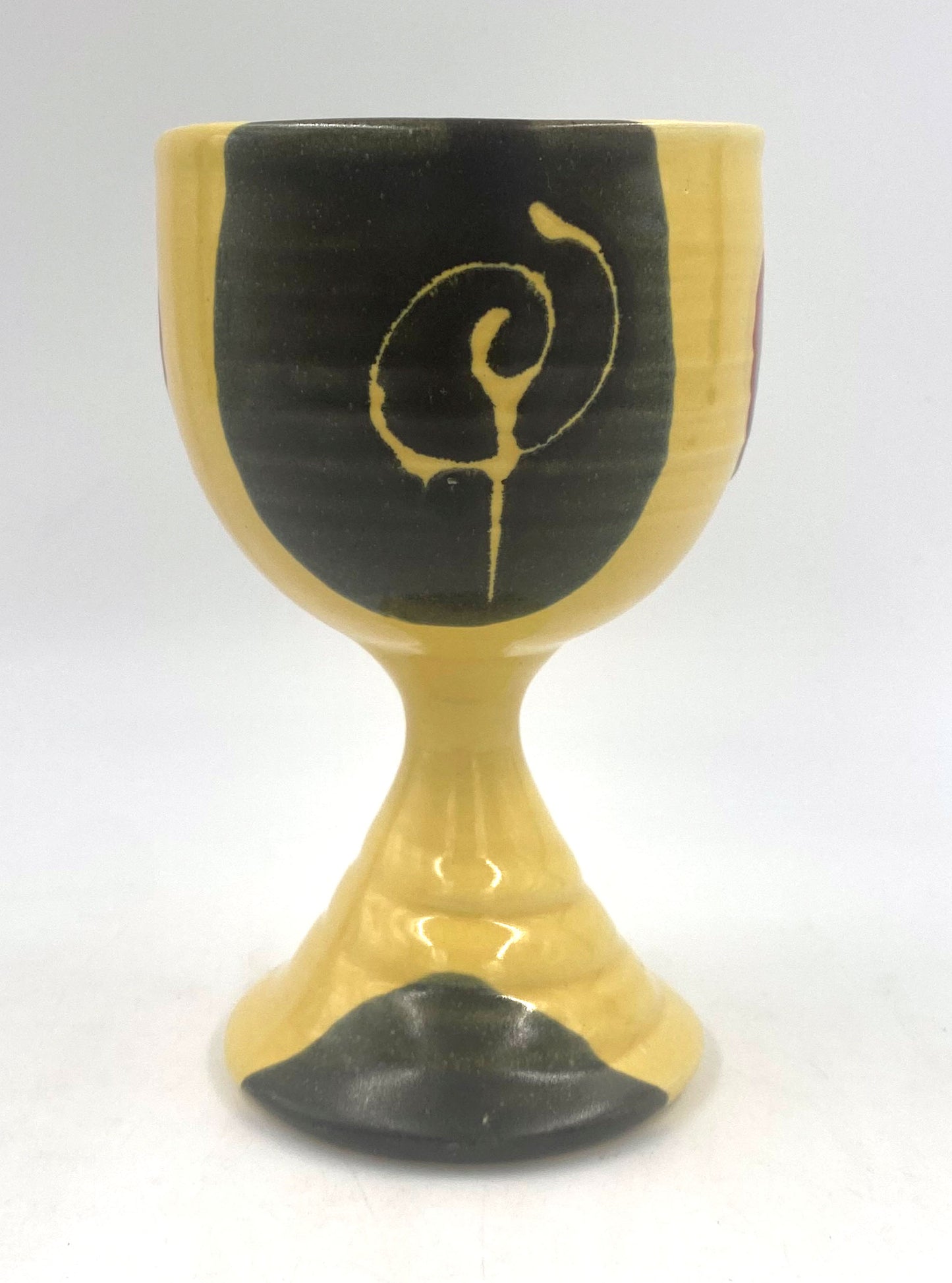Marigold Poppy Goblet - Lasser Ceramics