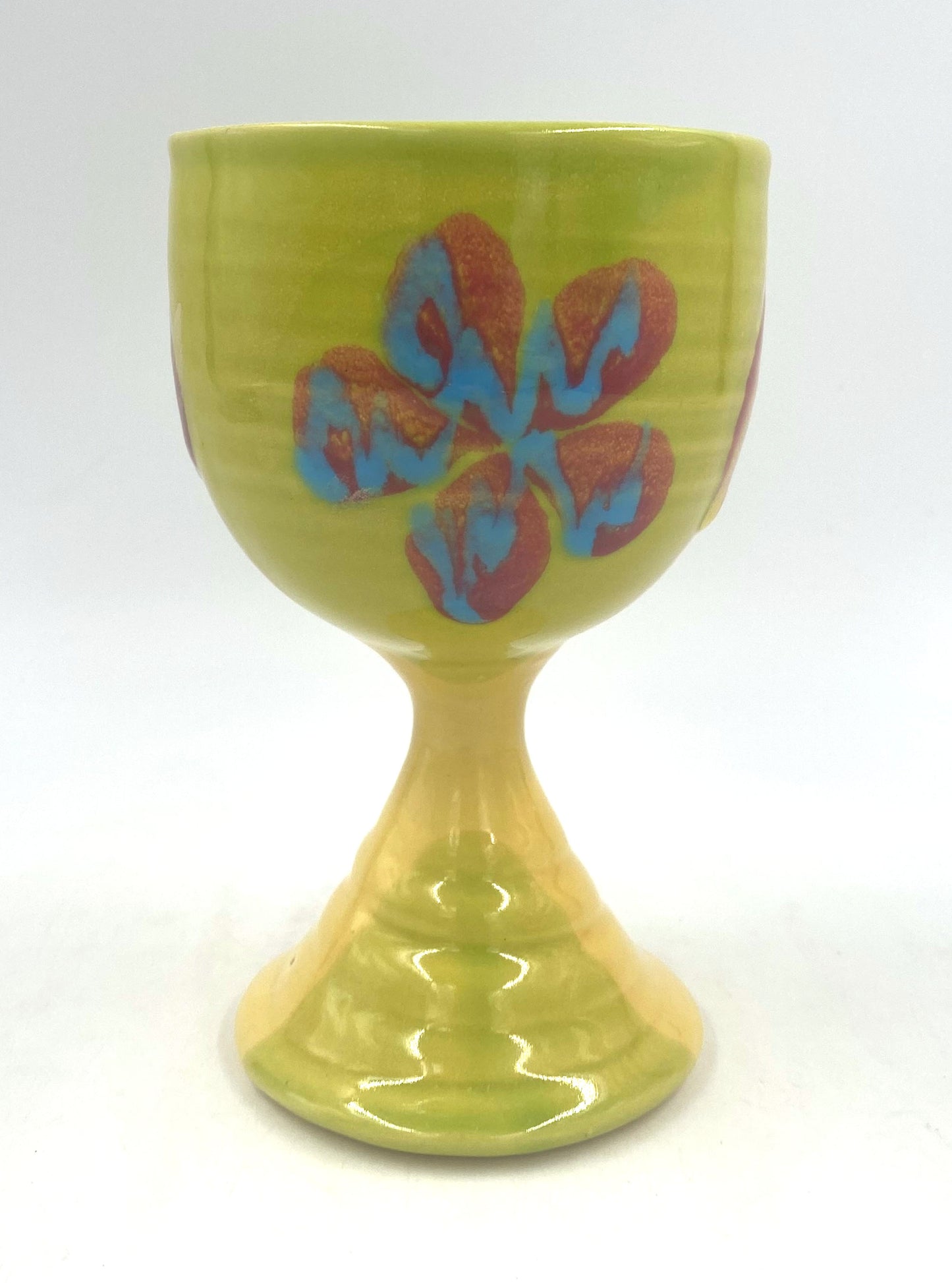 Marigold Poppy Goblet - Lasser Ceramics