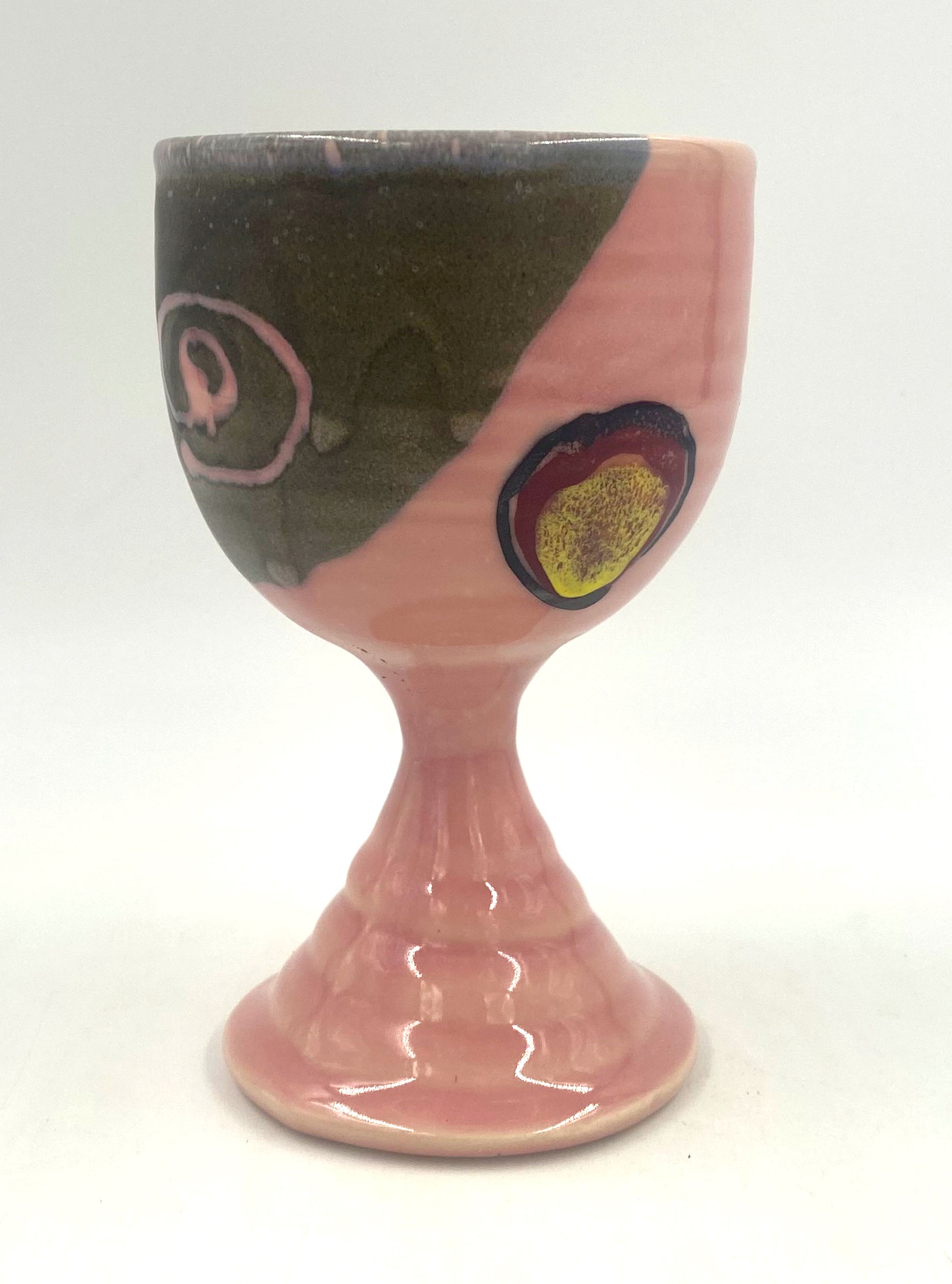 Pink Poppy Goblet - Lasser Ceramics