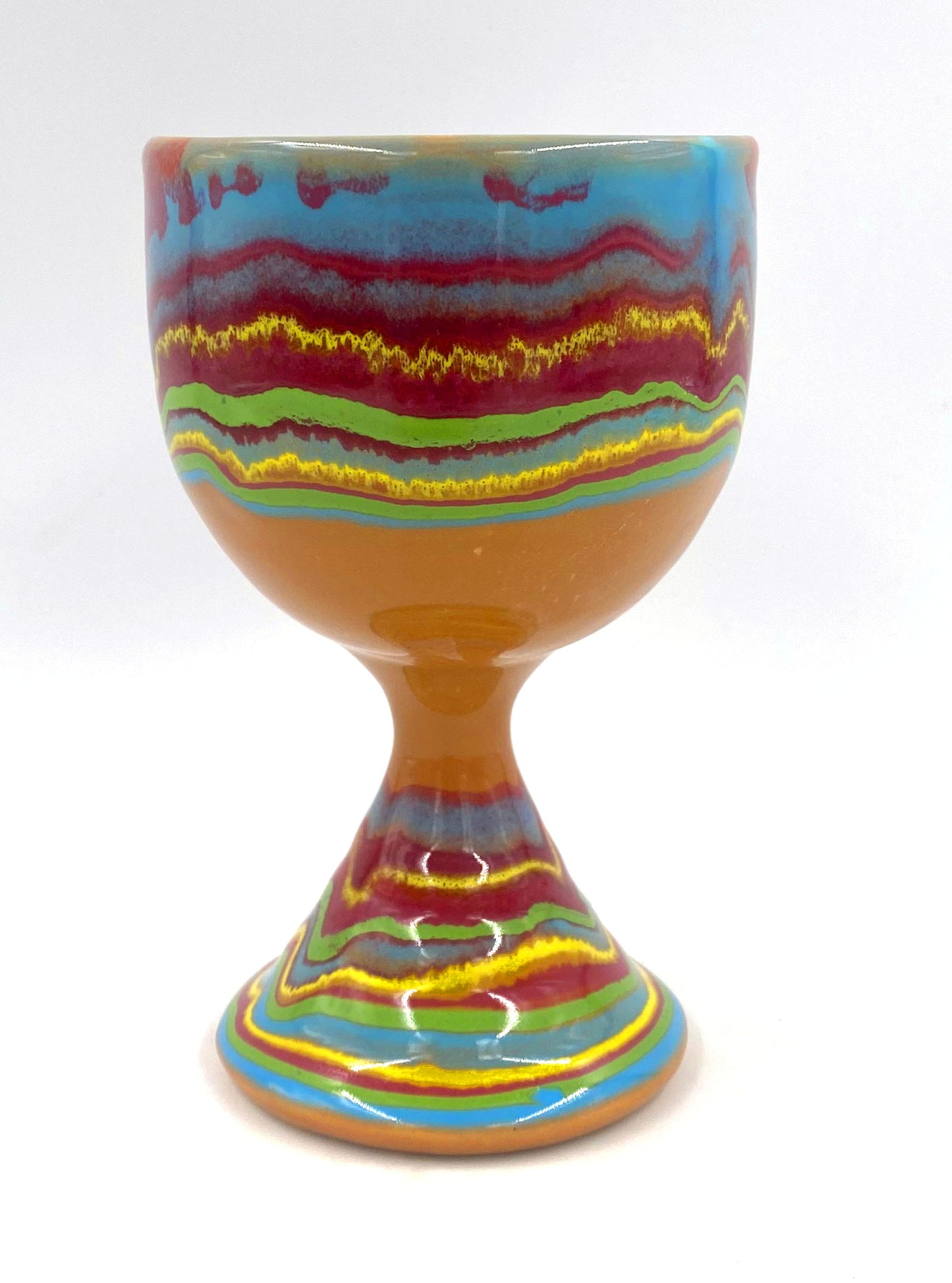 Saturn Orange Goblet