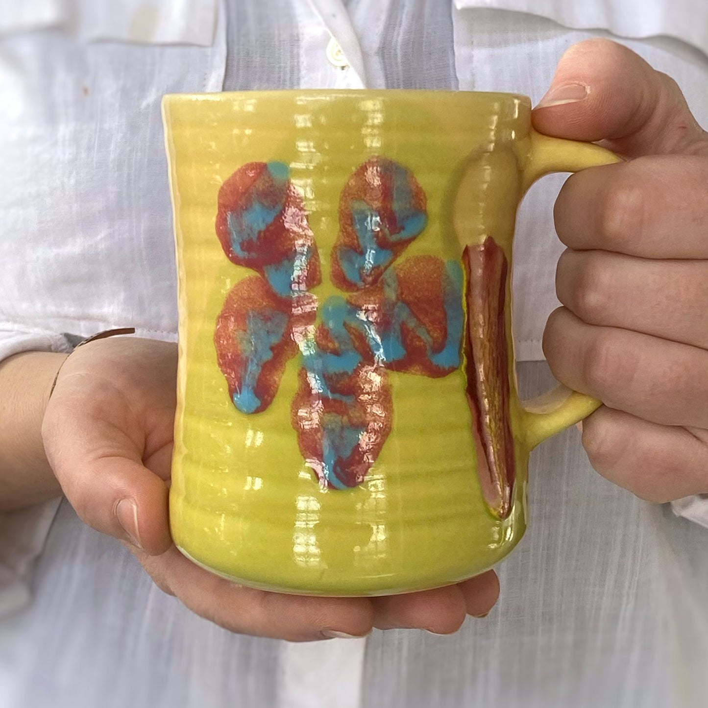 Marigold Poppy Mug - Lasser Ceramics