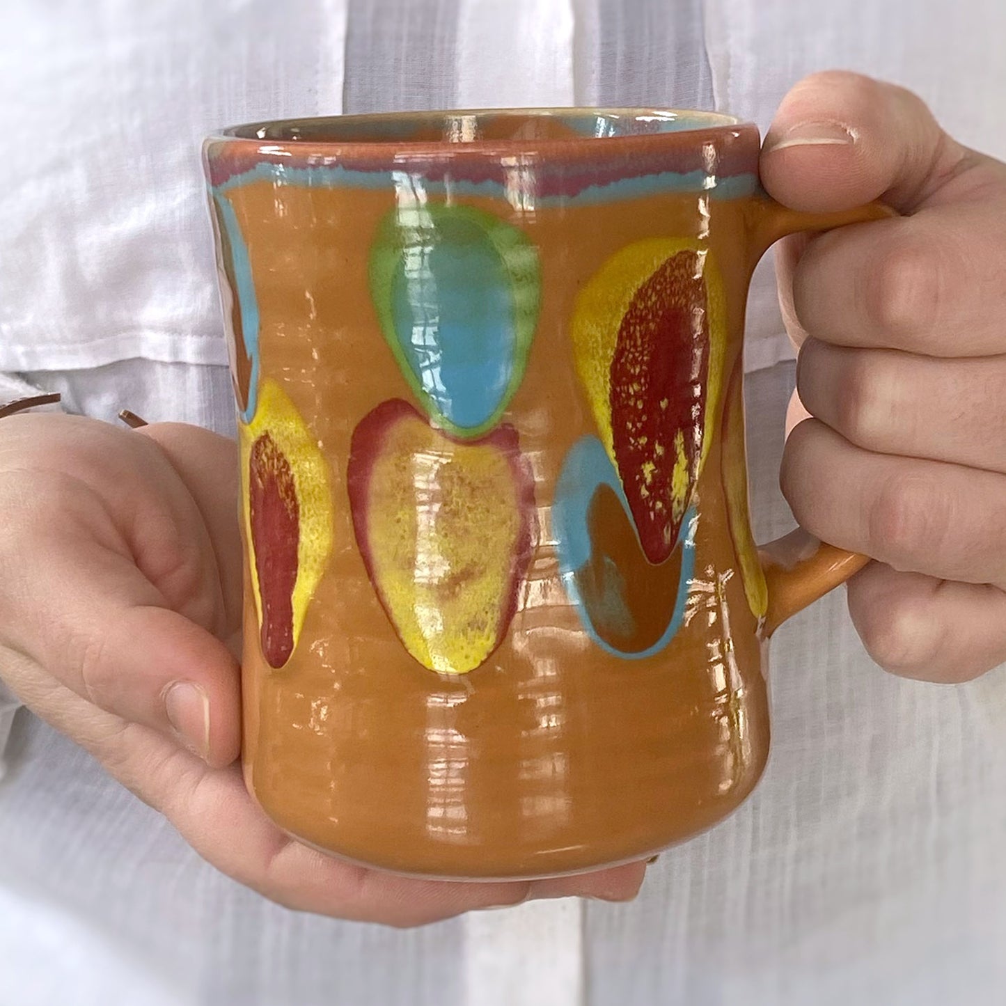 Saturn Orange Mug - Lasser Ceramics